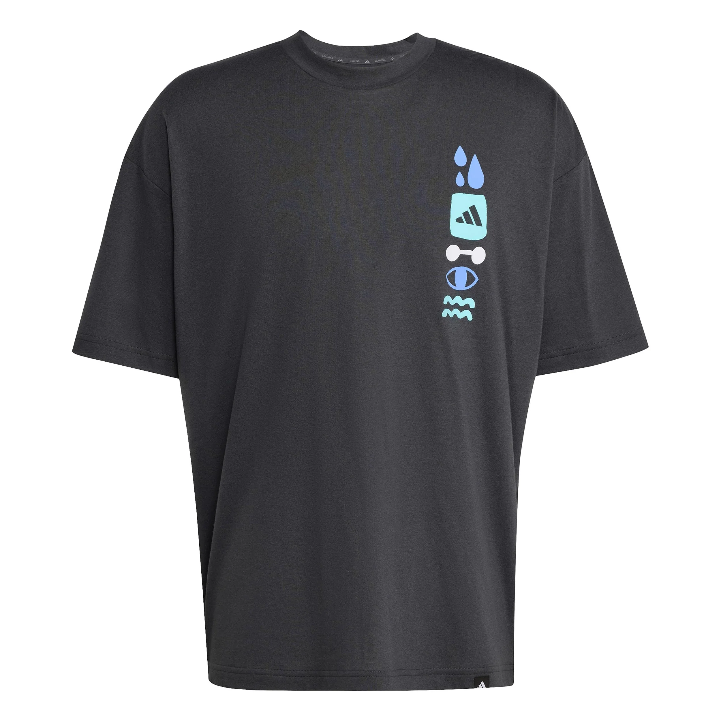 GFX Joy T-shirt Herrar - mörkgrå, flerfärgad