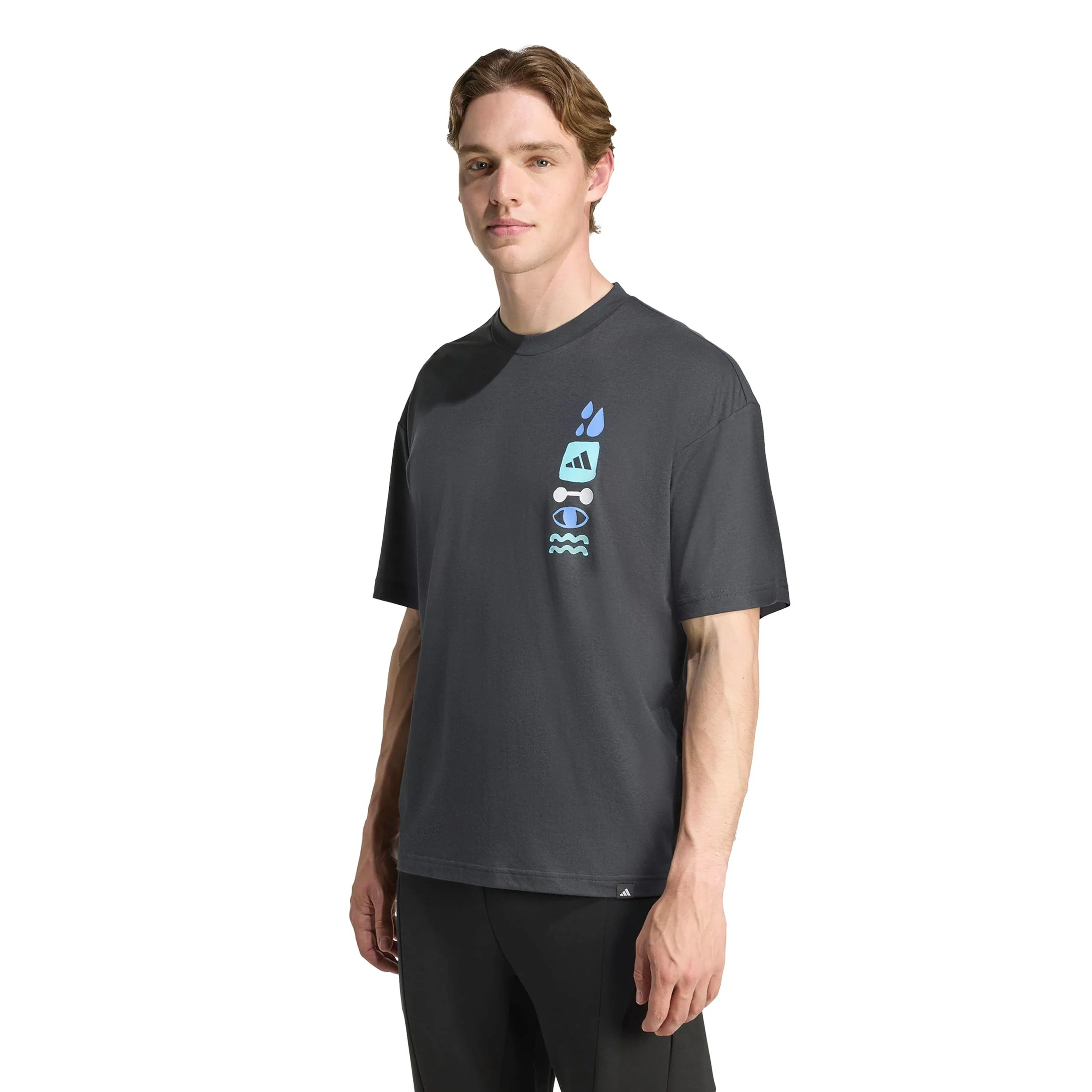 GFX Joy T-shirt Herrar - mörkgrå, flerfärgad - Image 2