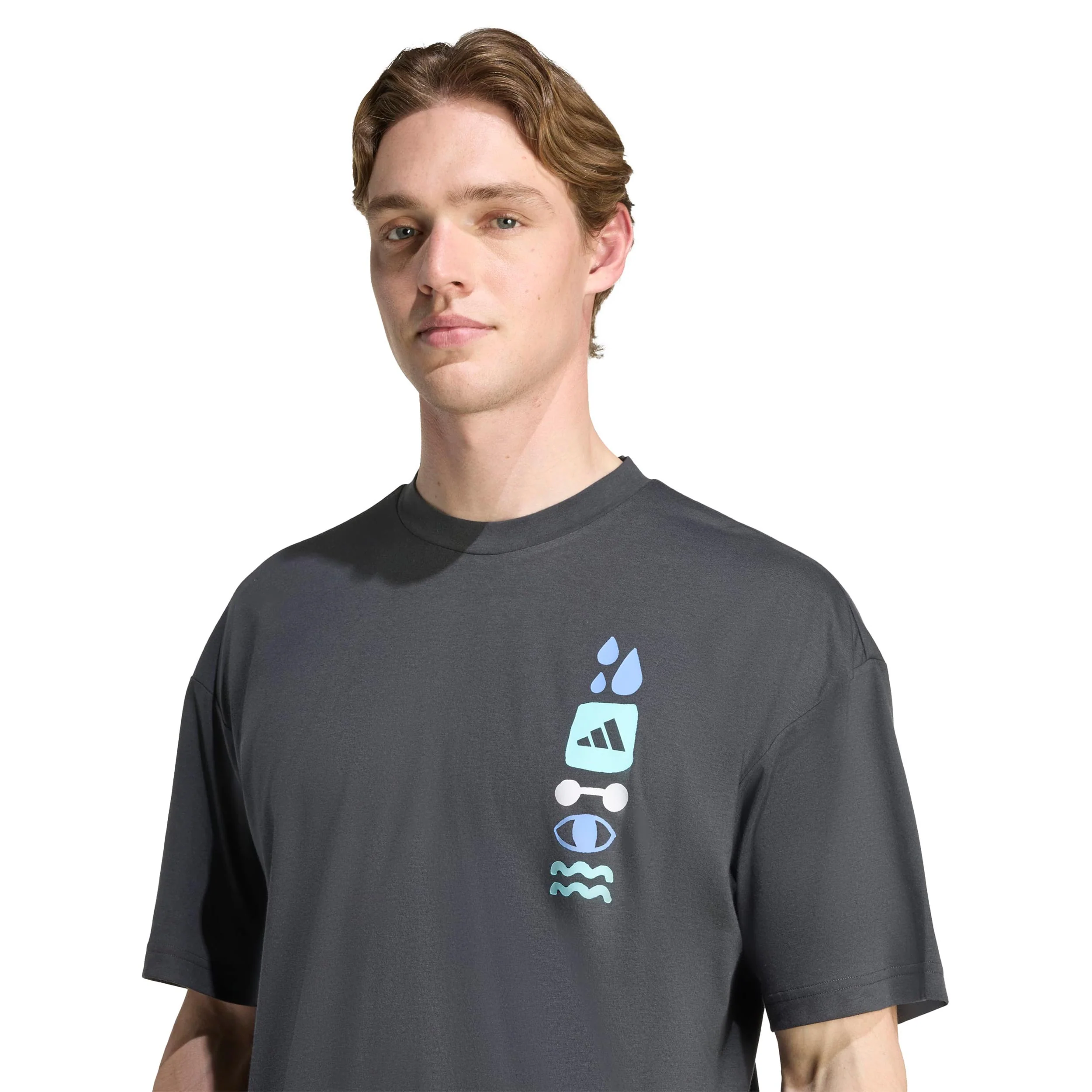 GFX Joy T-shirt Herrar - mörkgrå, flerfärgad - Image 6