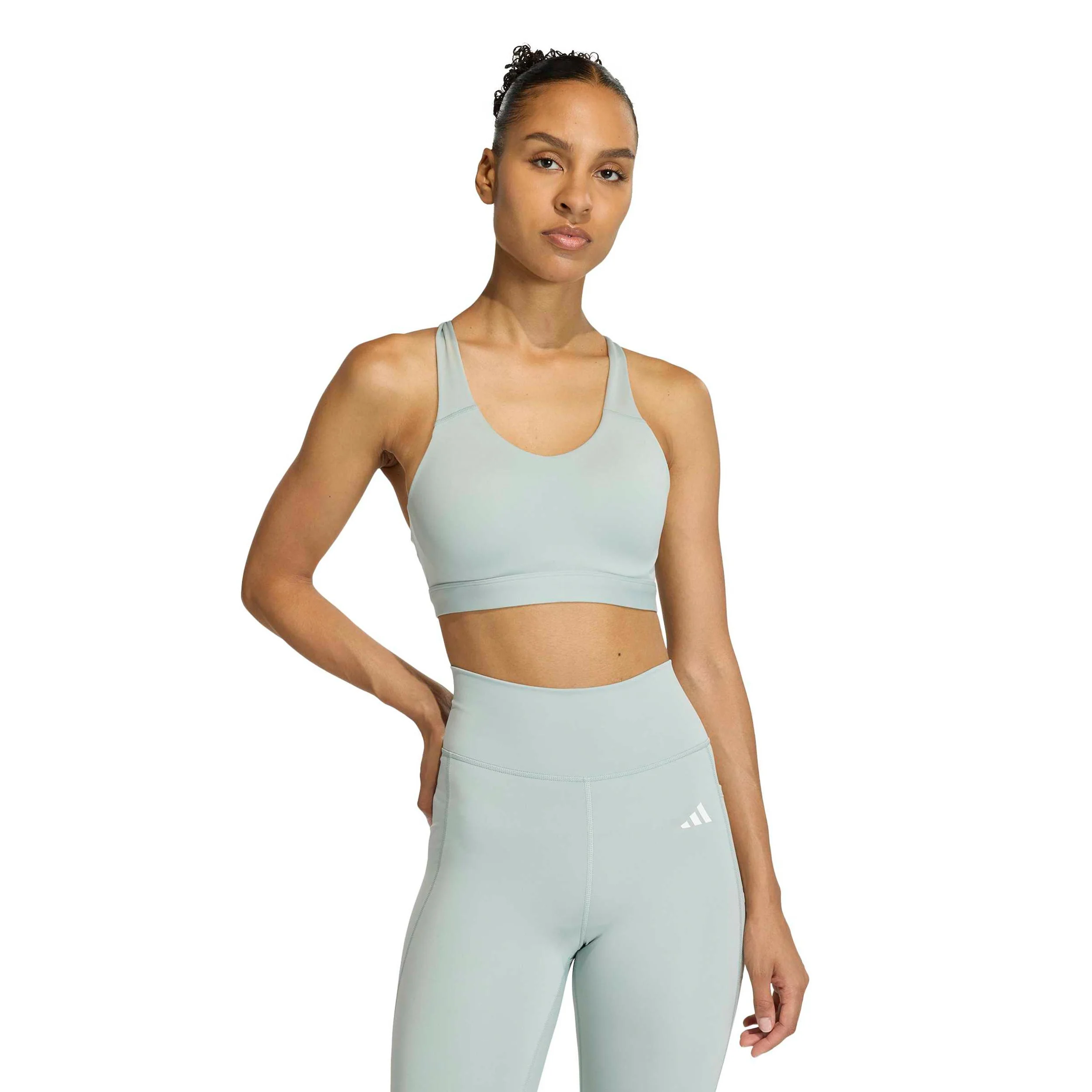 Optime Essentials High Support Sport-behå Damer - visdom - Image 3