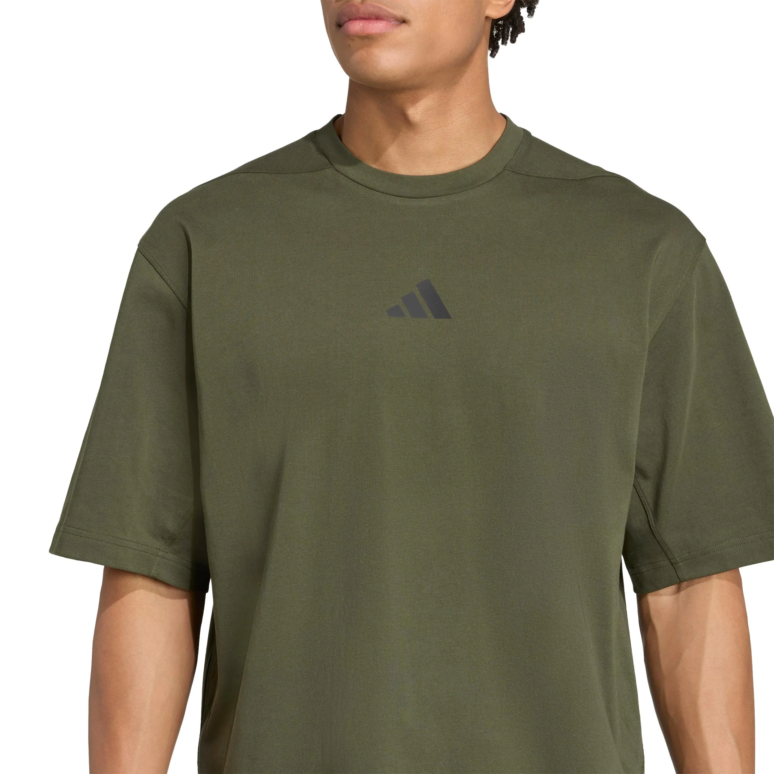 Oversize T-shirt Herrar-mörkgrön - Image 6