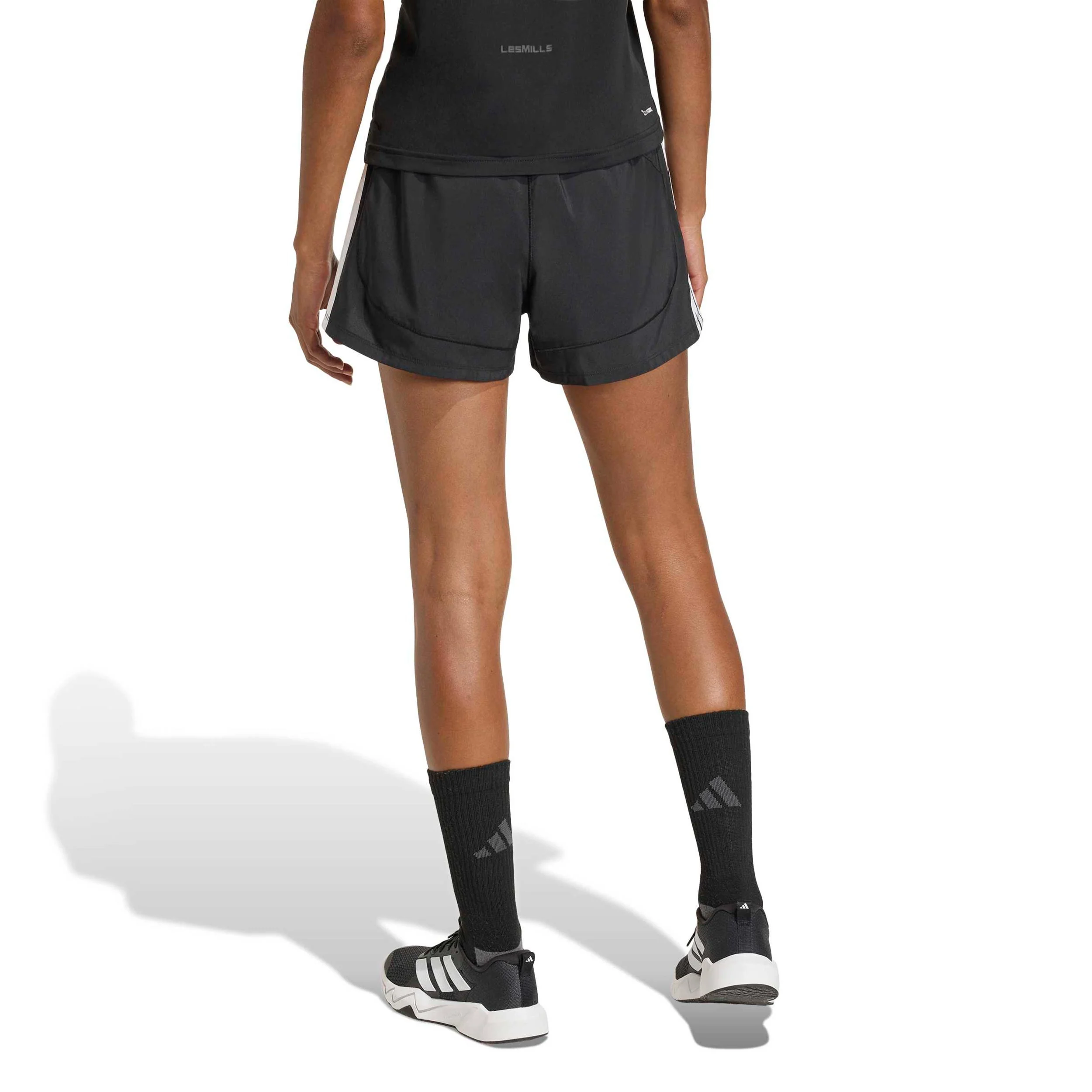 Pacer 2In1 Shorts Damer - svart, vit - Image 3