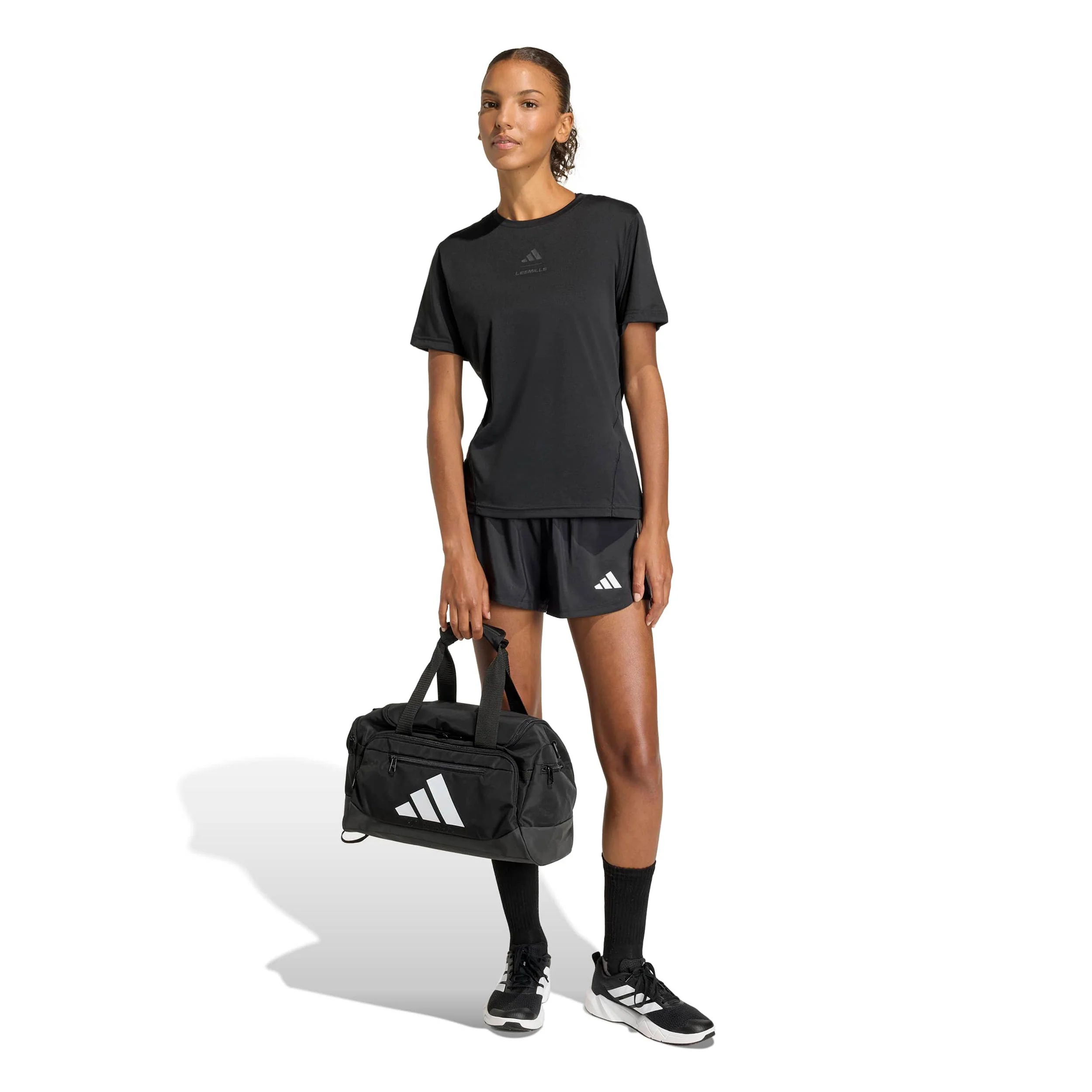 Pacer 2In1 Shorts Damer - svart, vit - Image 5