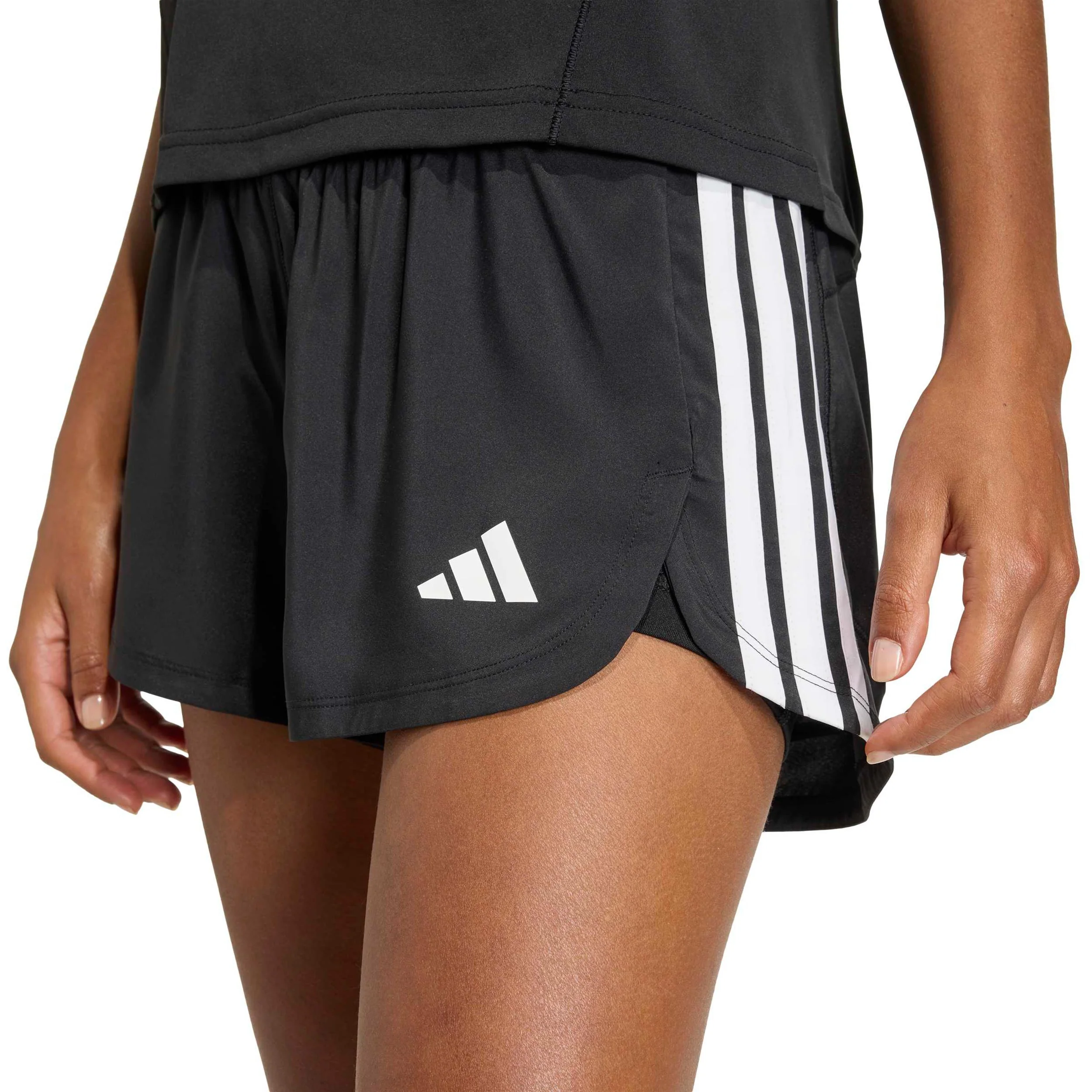 Pacer 2In1 Shorts Damer - svart, vit - Image 6