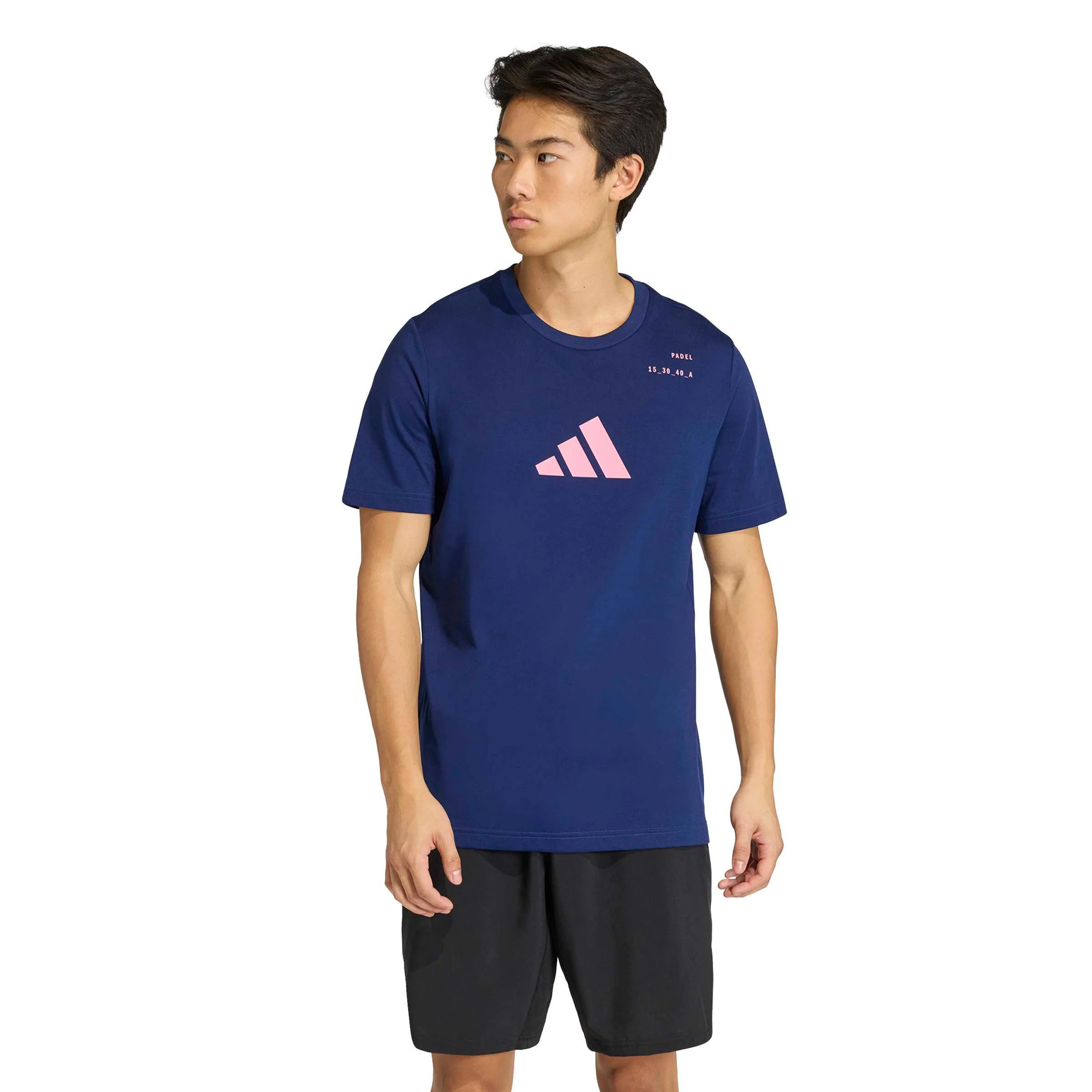 Padel Category Graphic T-shirt Herrar - mörkblå, rosa - Image 2