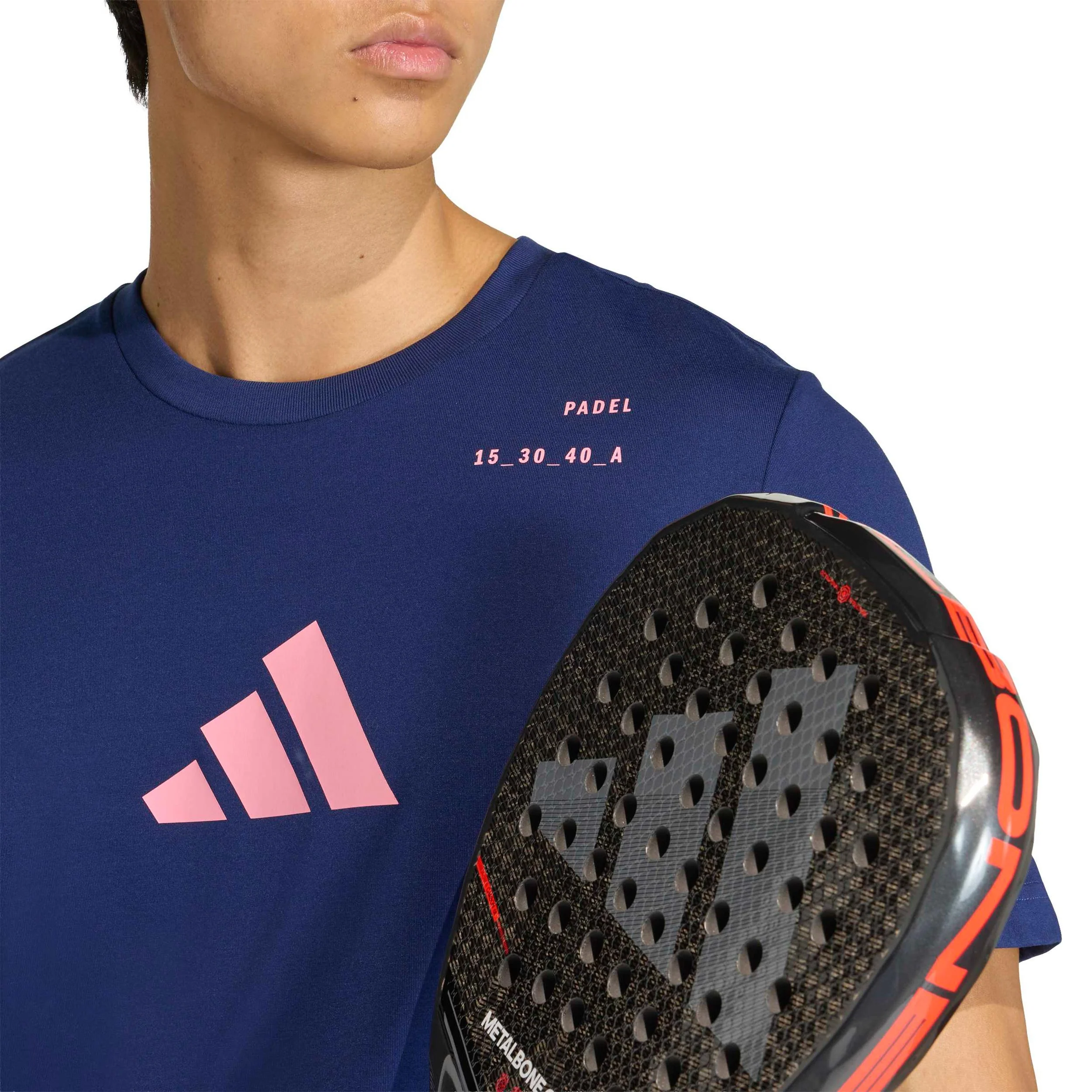 Padel Category Graphic T-shirt Herrar - mörkblå, rosa - Image 5