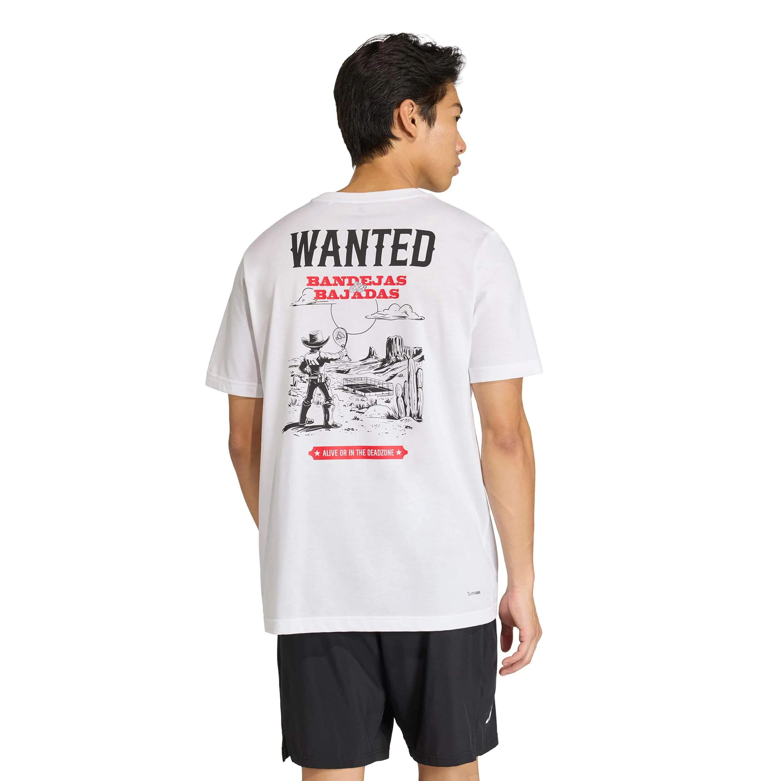 Padel Wanted Graphic T-shirt Herrar - vit, flerfärgad - Image 3