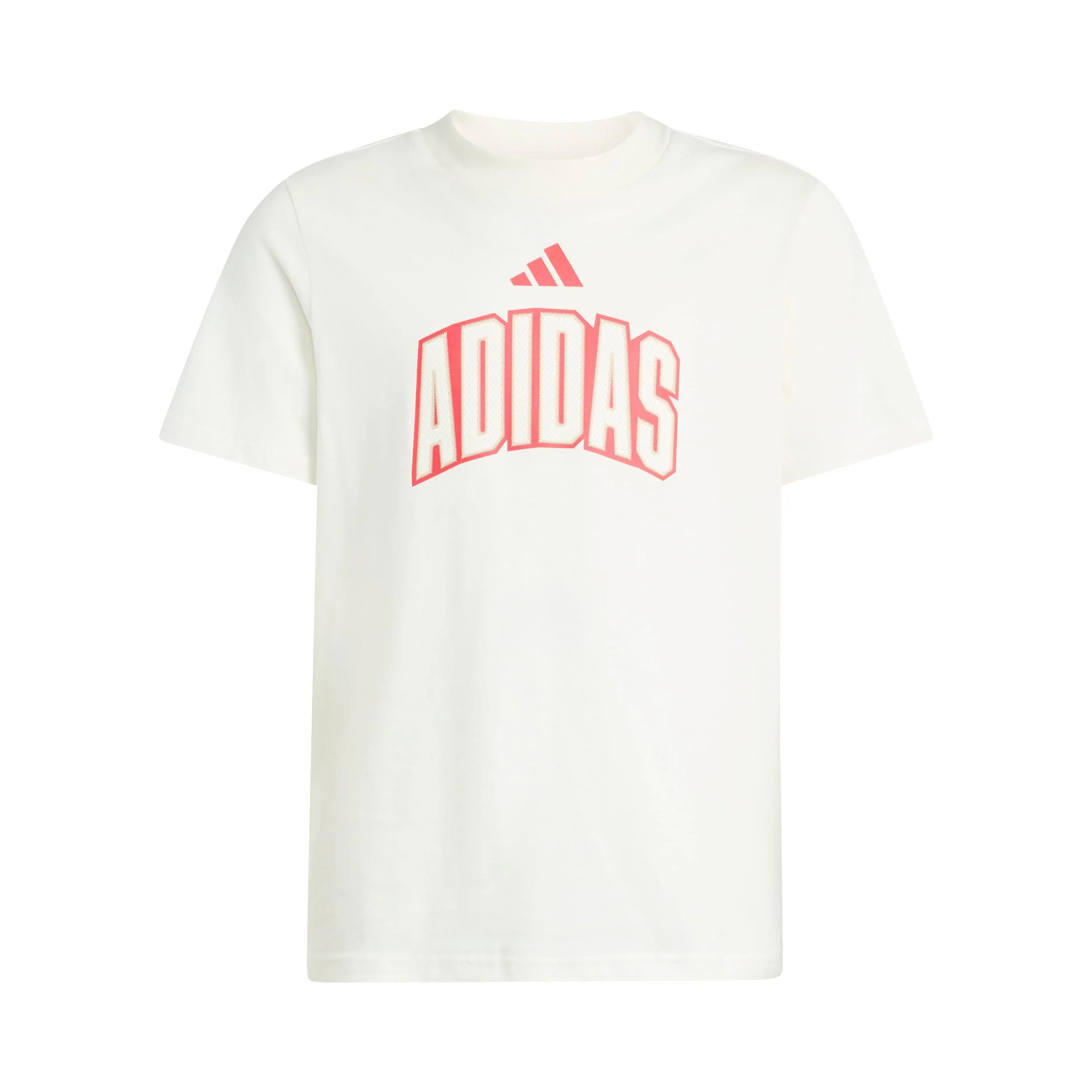 Stadium Lettering T-shirt Barn - offwhite, röd