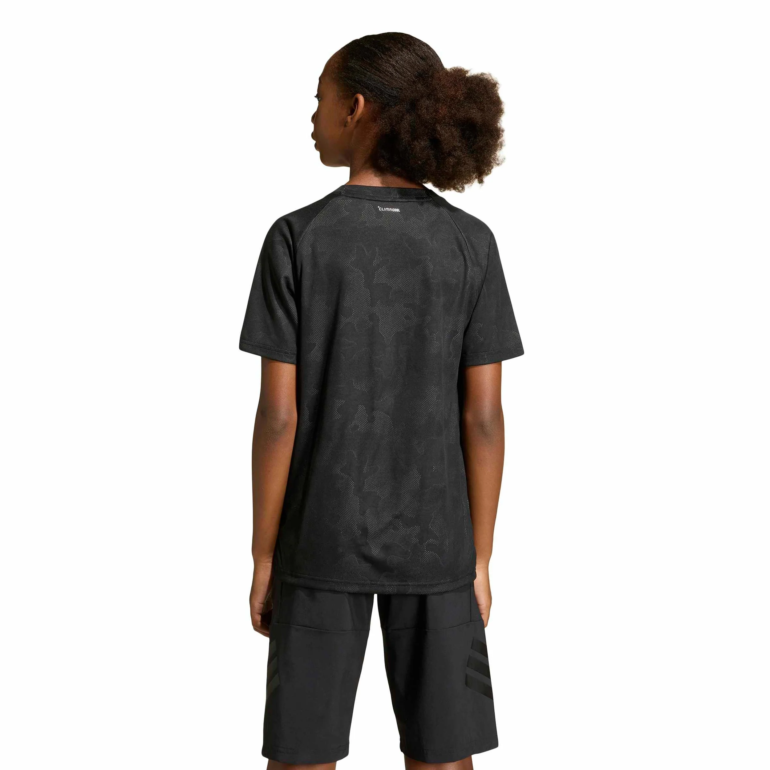 Structure T-shirt Pojkar-svart - Image 3