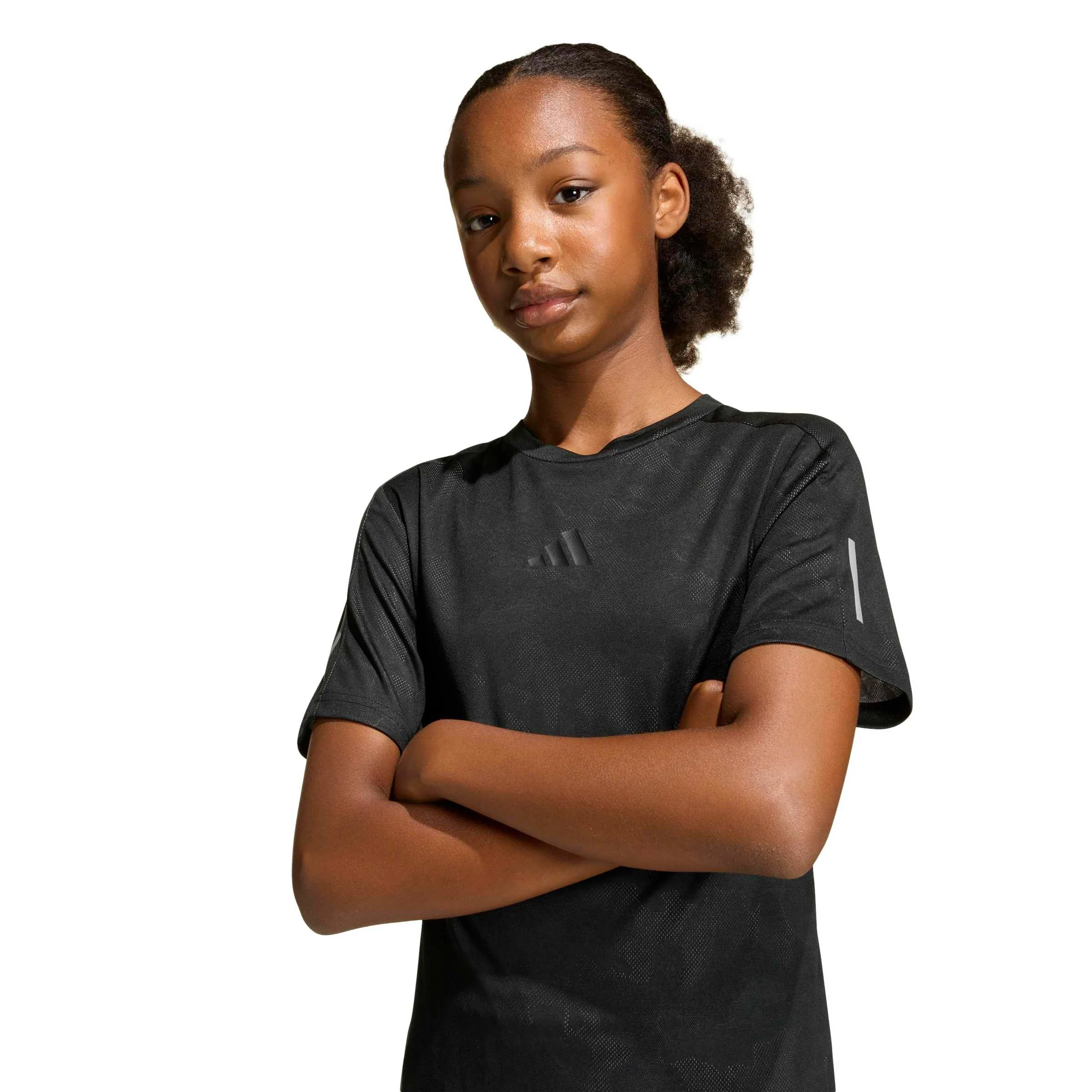 Structure T-shirt Pojkar-svart - Image 5