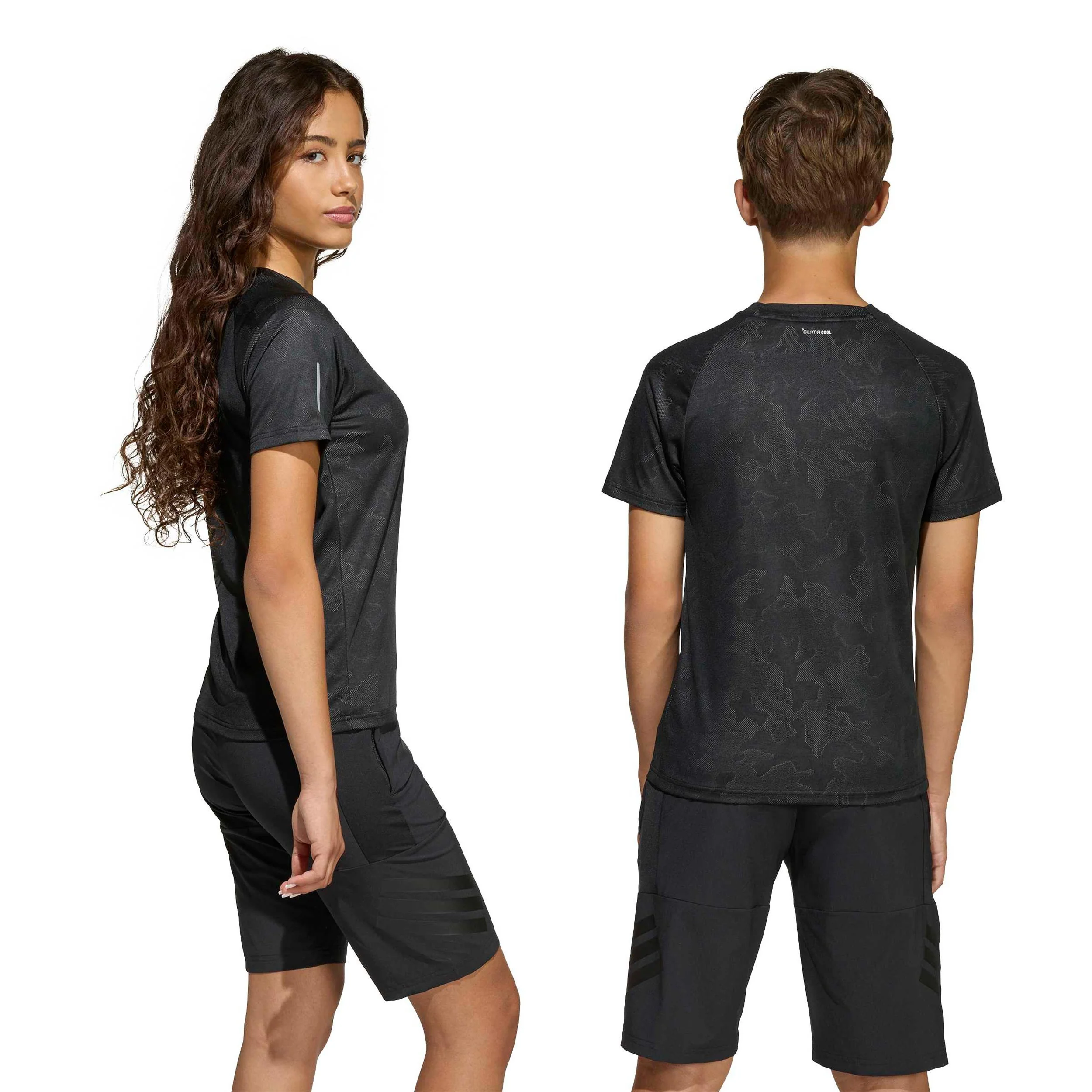 Structure T-shirt Pojkar-svart - Image 7