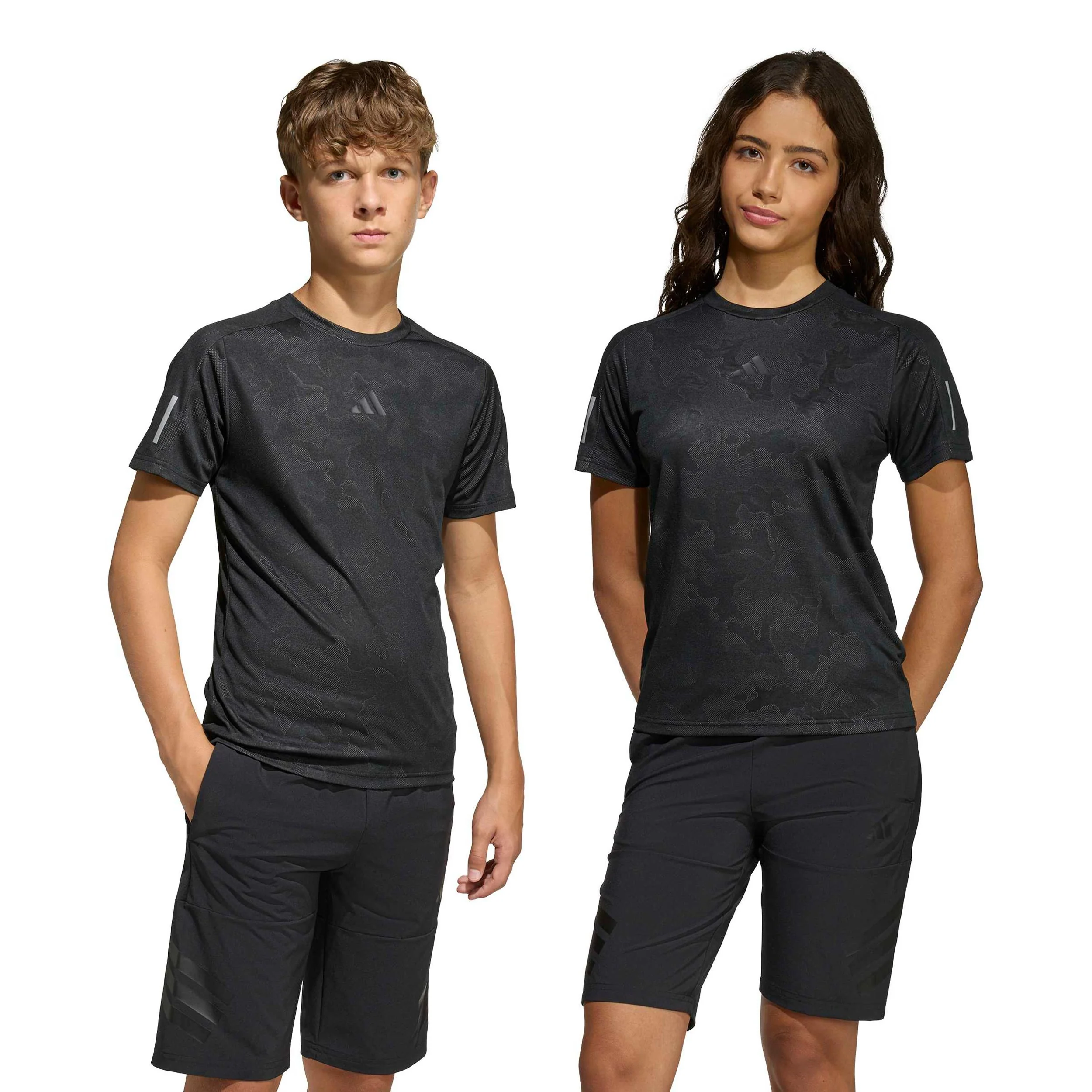 Structure T-shirt Pojkar-svart - Image 8