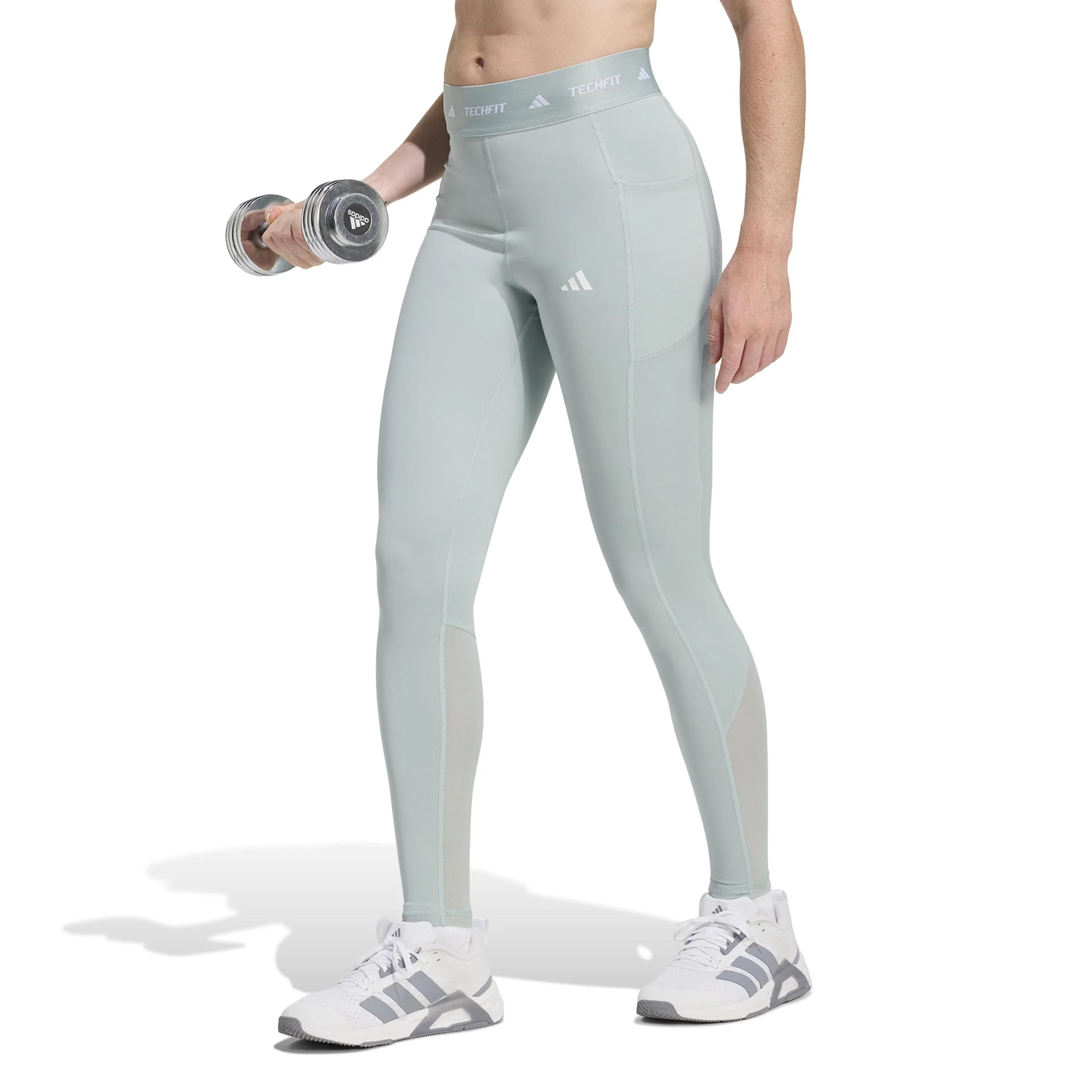 TECHFIT Stash Pocket Tights Damer-visdom - Image 2