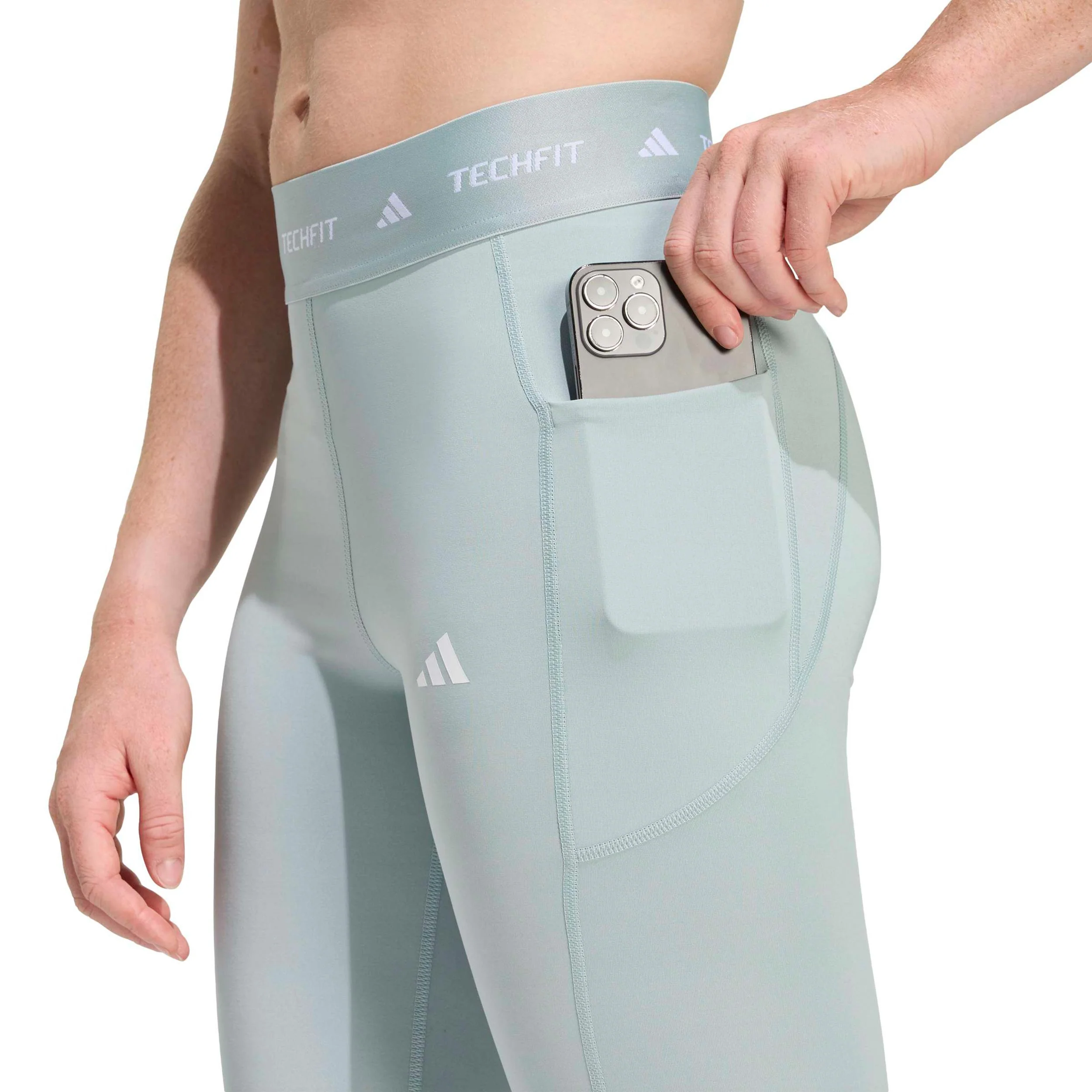TECHFIT Stash Pocket Tights Damer-visdom - Image 5