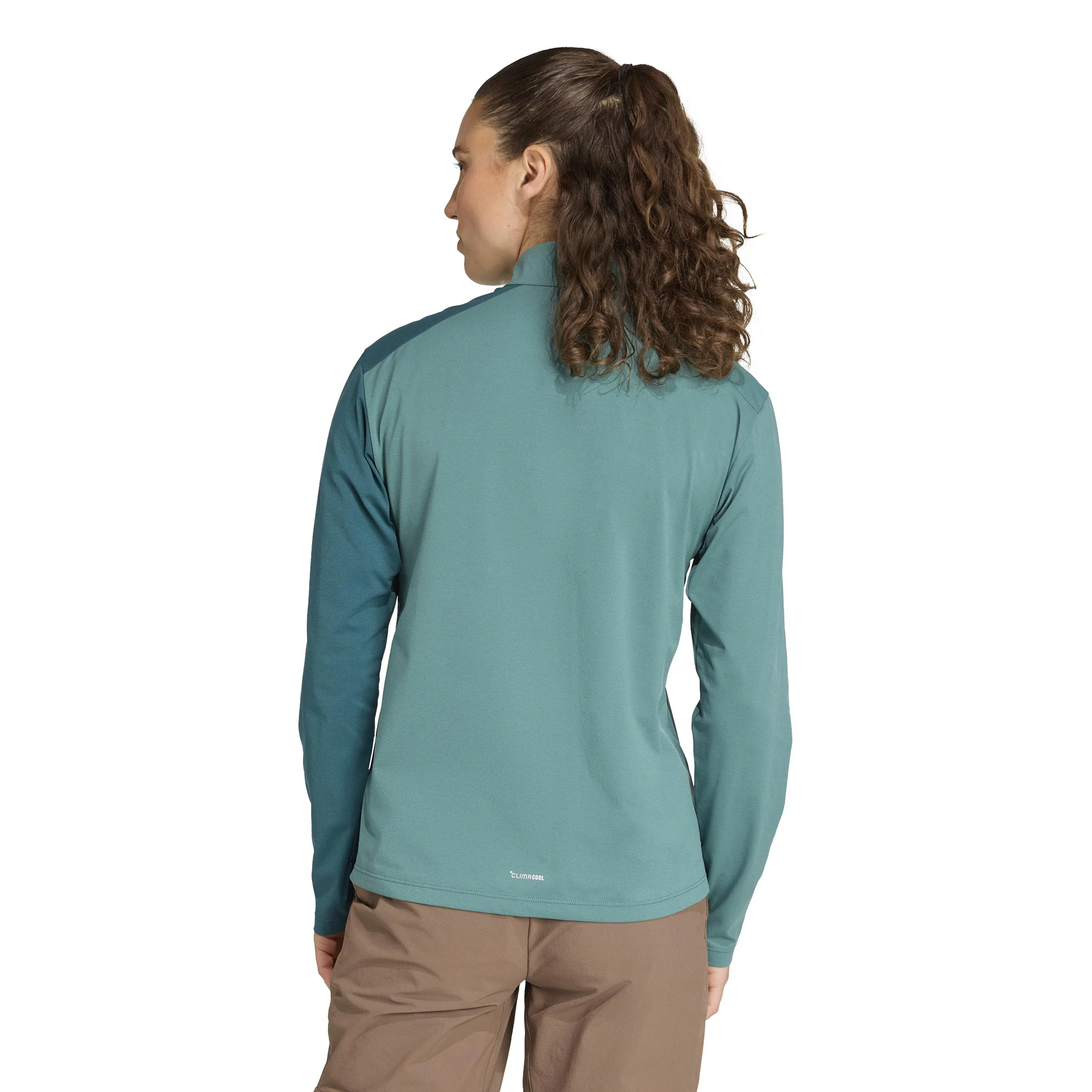 Terrex MT Half-Zip Löpartröja Damer-Mörkgrön,Grön - Image 3