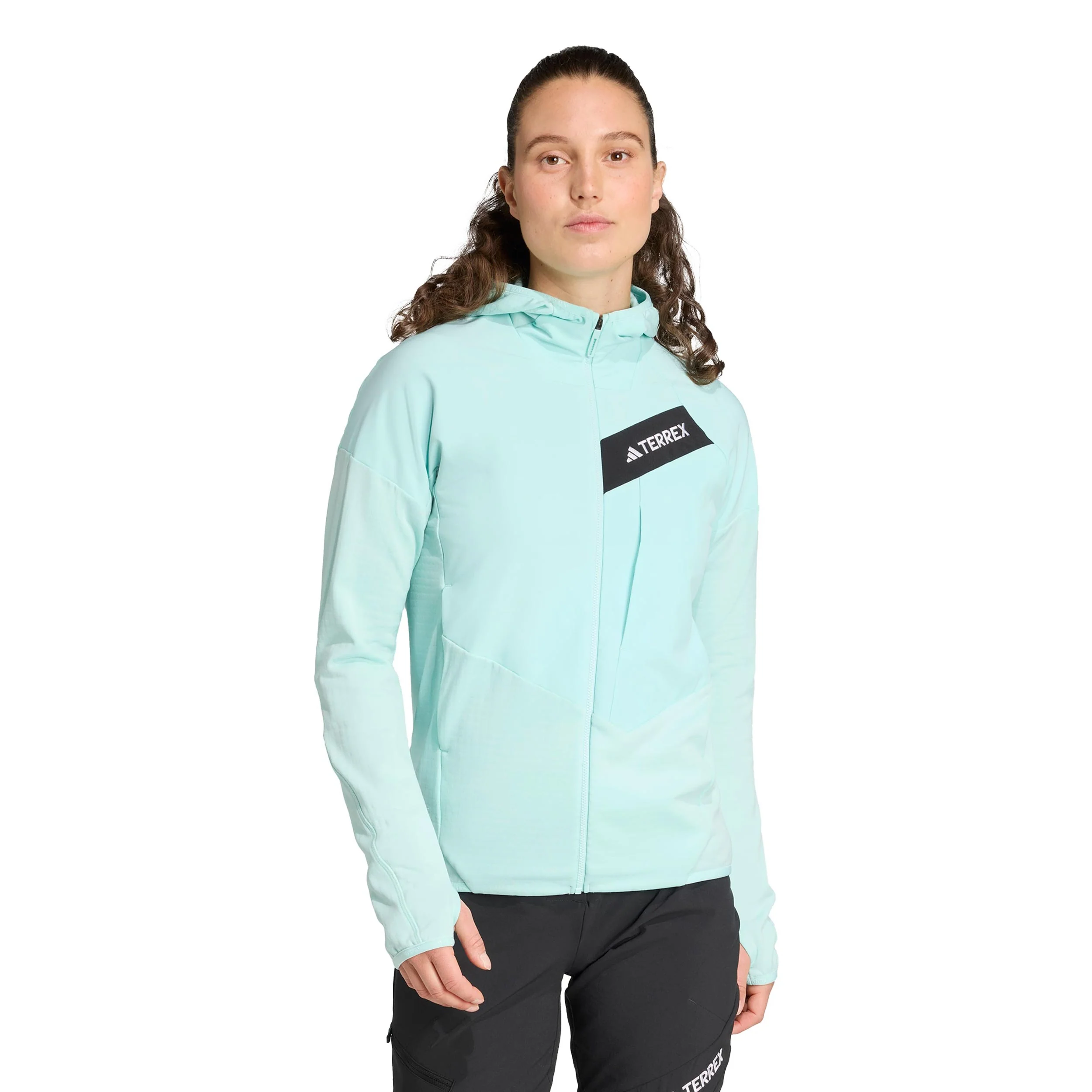 Terrex TRK ClimaWarm Fleece Löparjacka Damer-Turkos - Image 2
