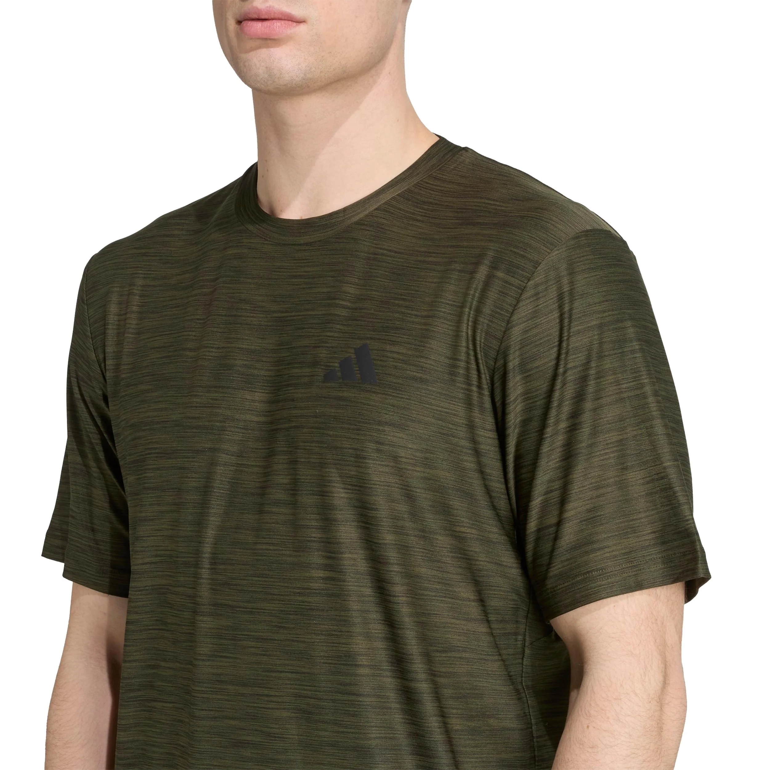 Training Essential Stretch T-shirt Herrar-mörkgrön - Image 6
