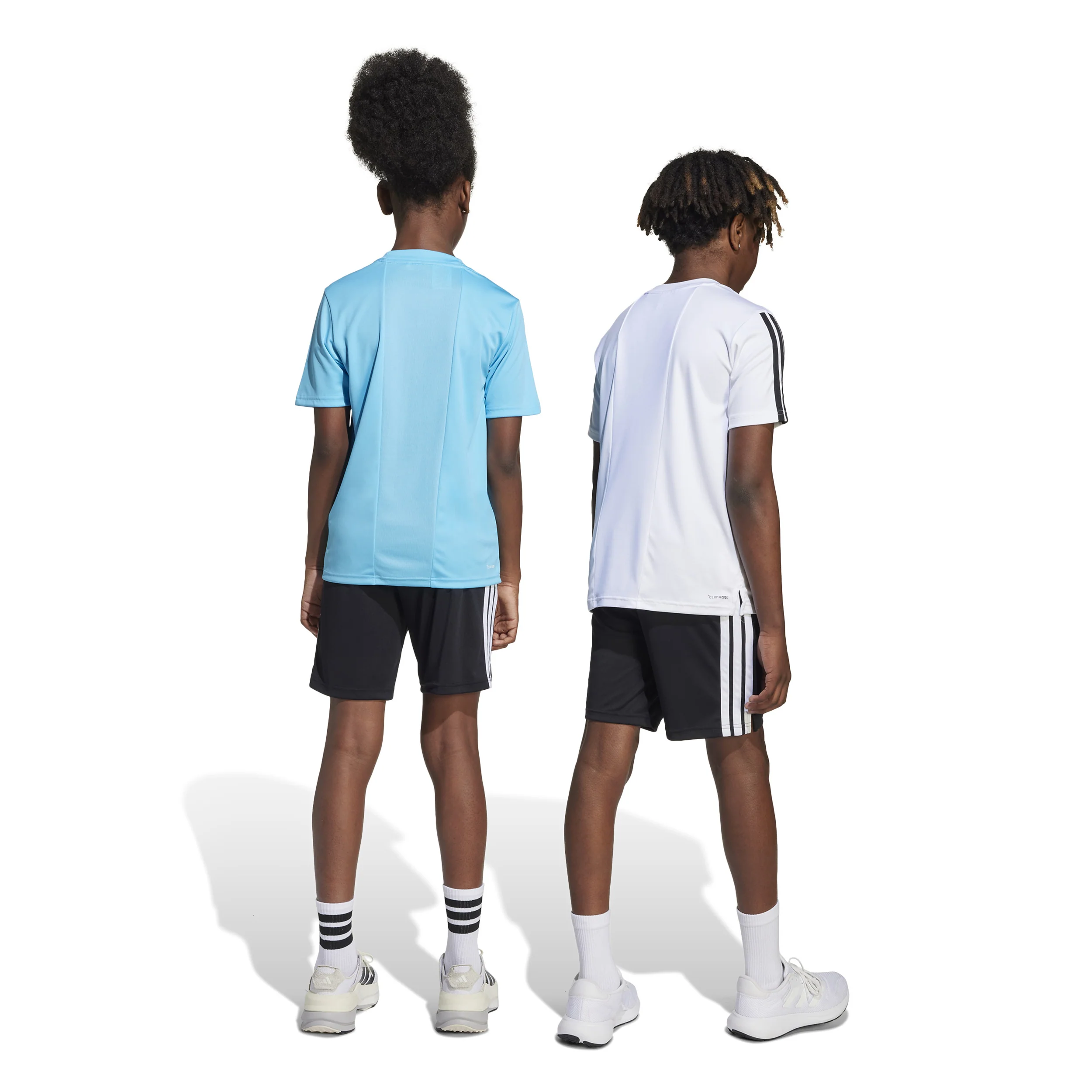 Training Essentials 3 Stripes Shorts Barn-Svart,Vit - Image 8