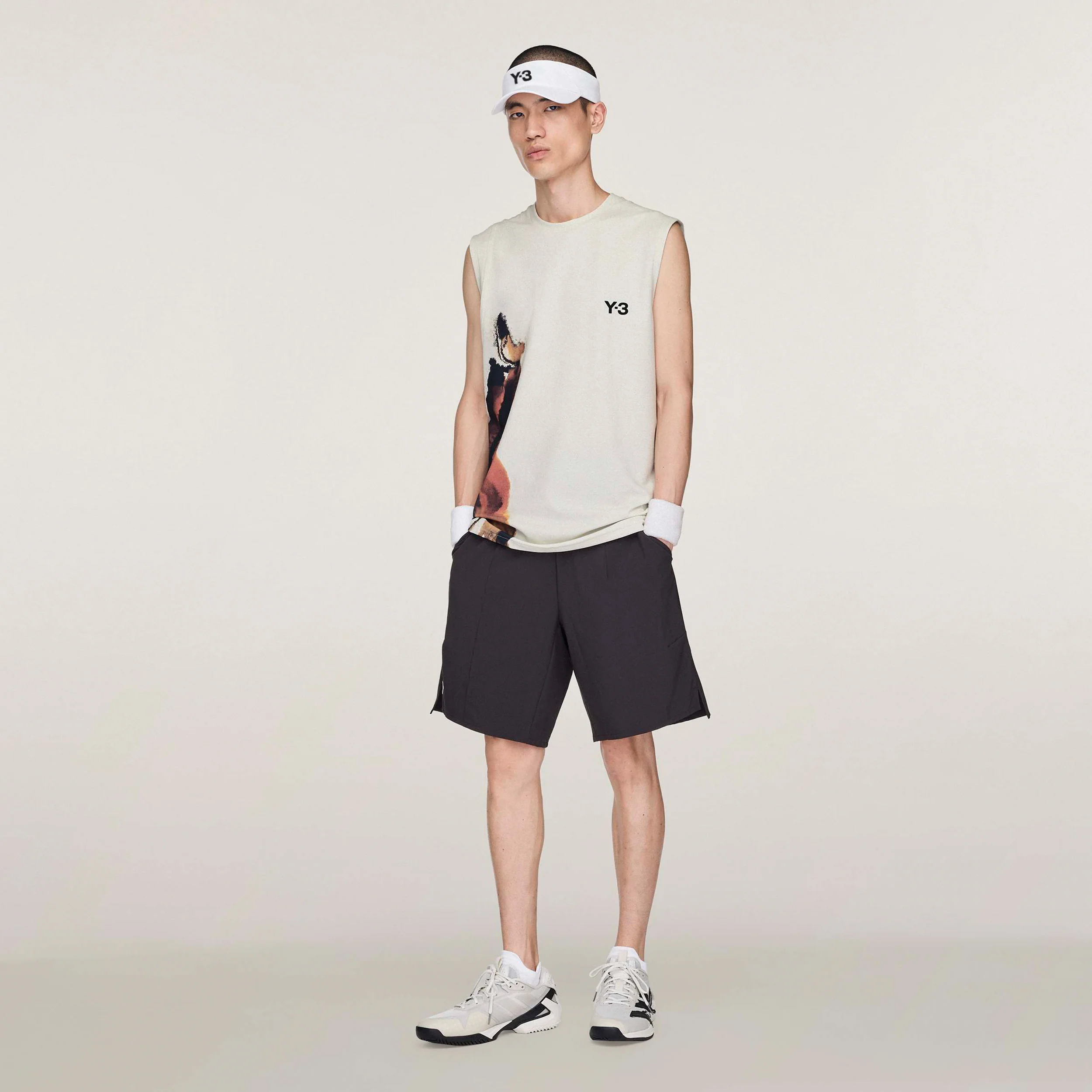 Y-3 Linne Herrar-Creme,Flerfärgad - Image 2
