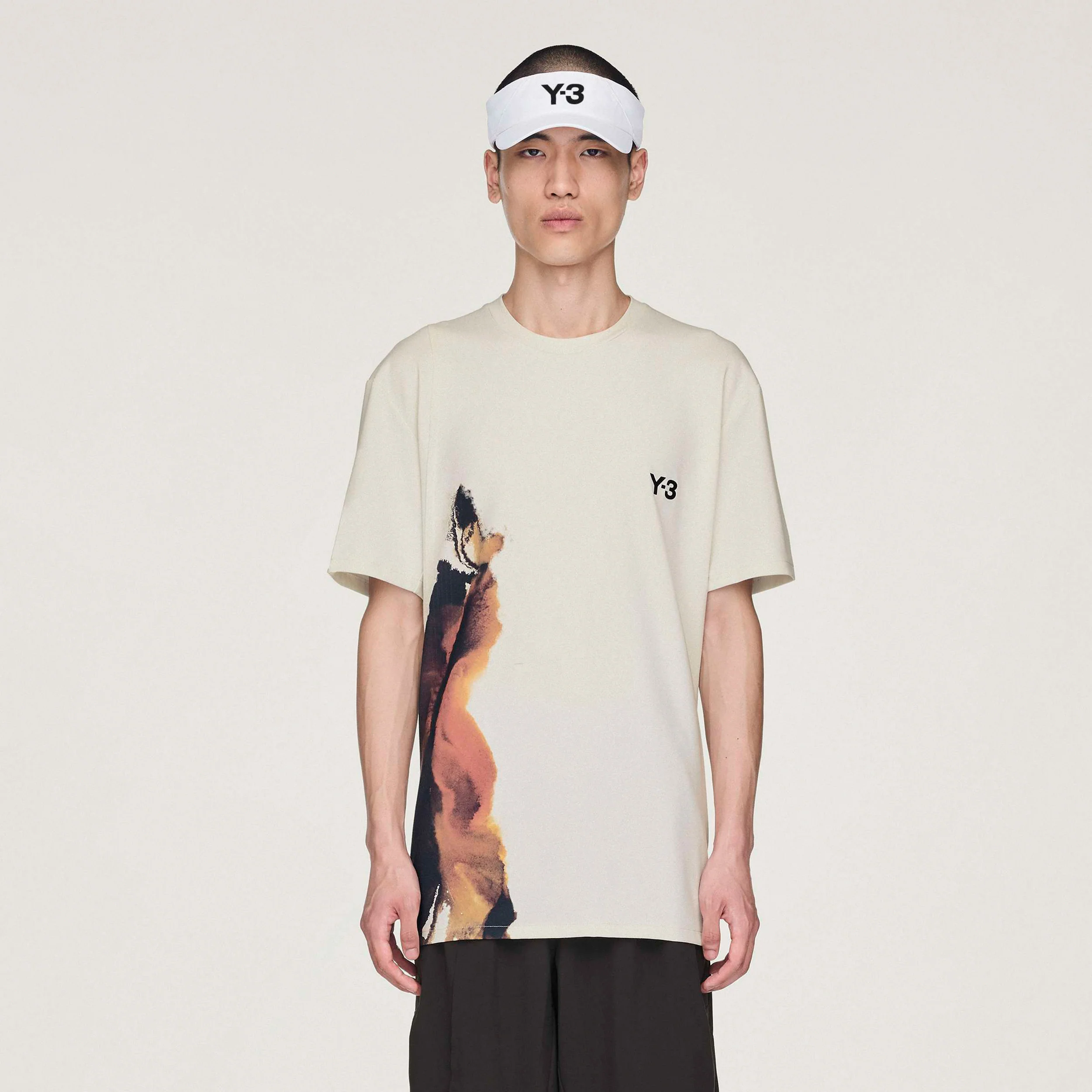 Y-3 T-shirt Herrar-Creme,Flerfärgad