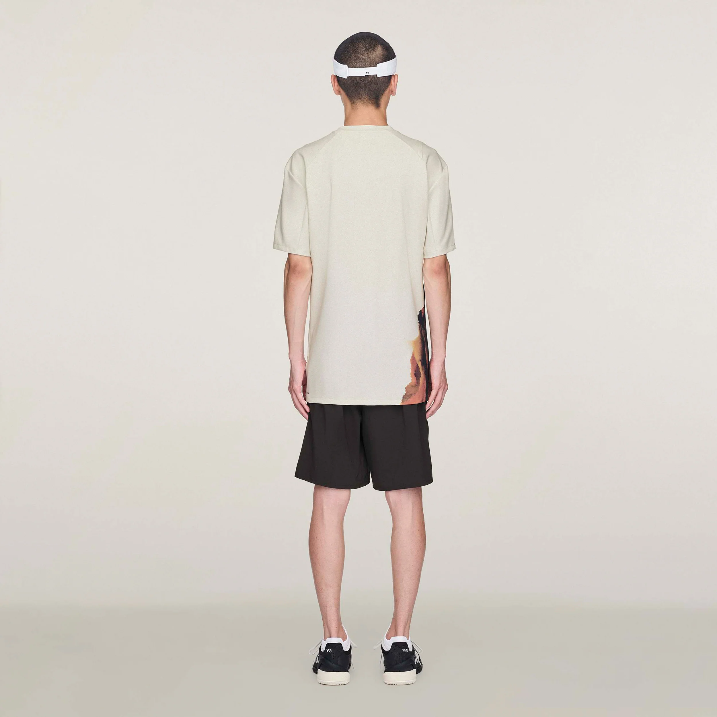 Y-3 T-shirt Herrar-Creme,Flerfärgad - Image 3
