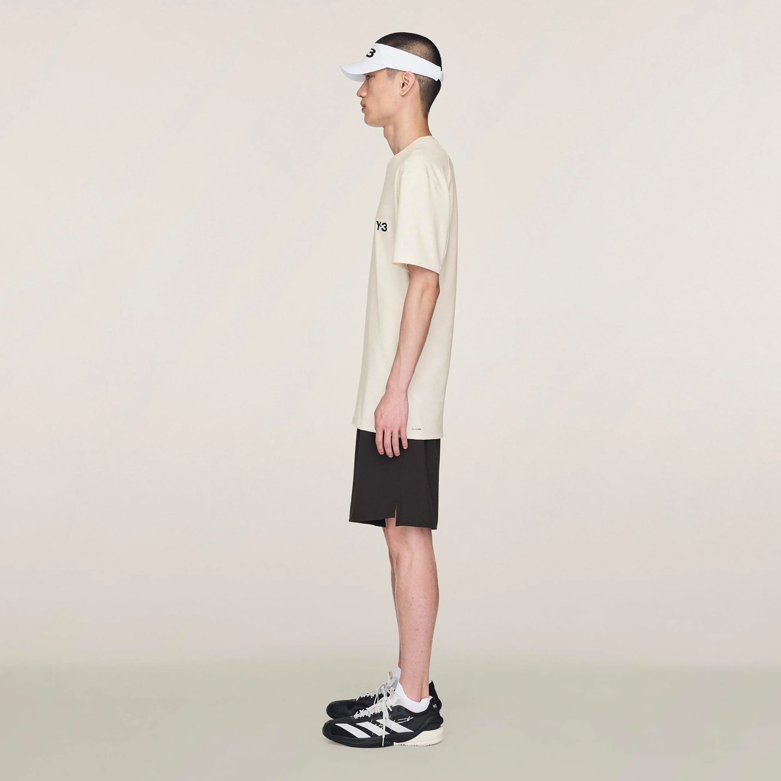 Y-3 T-shirt Herrar-Creme,Flerfärgad - Image 4