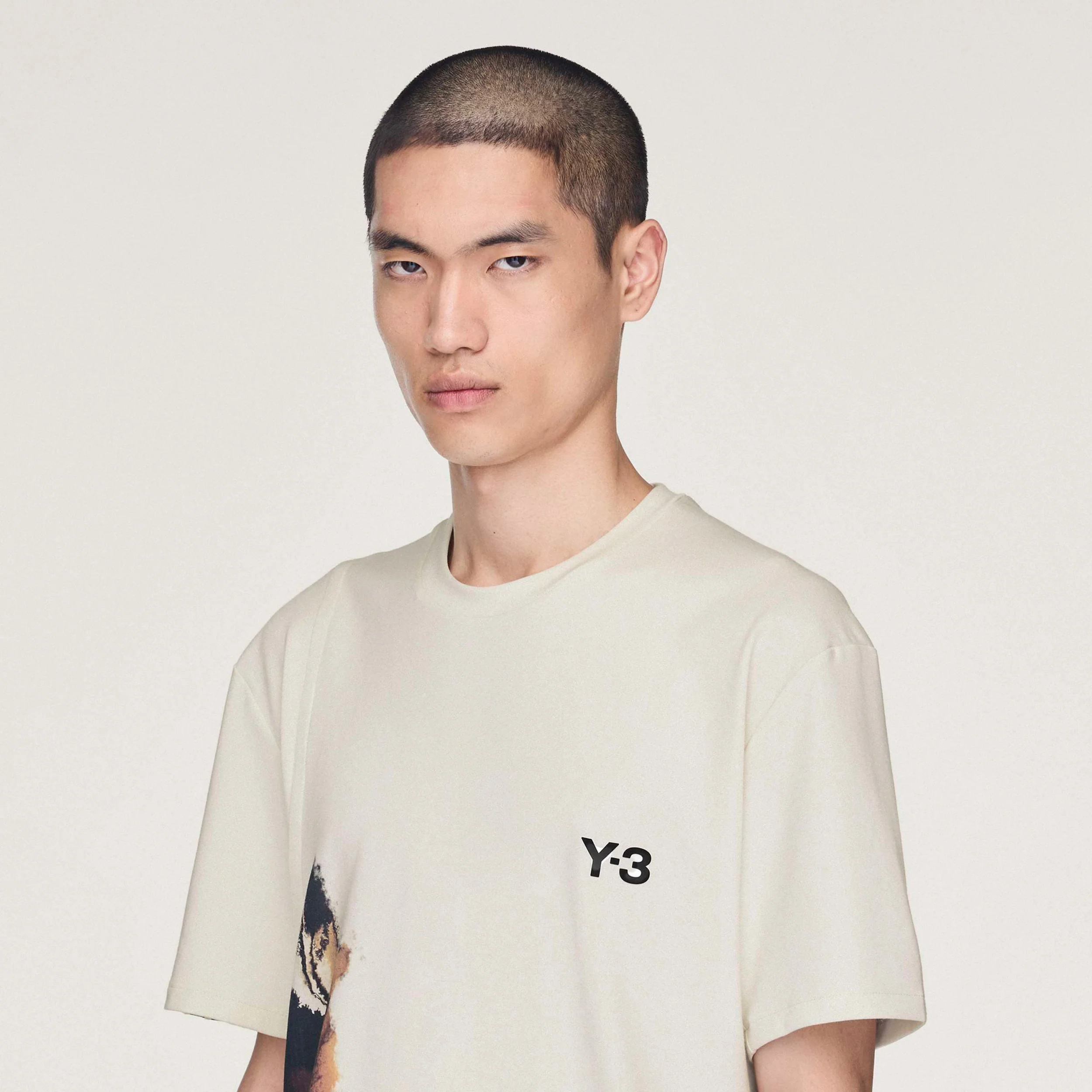 Y-3 T-shirt Herrar-Creme,Flerfärgad - Image 6