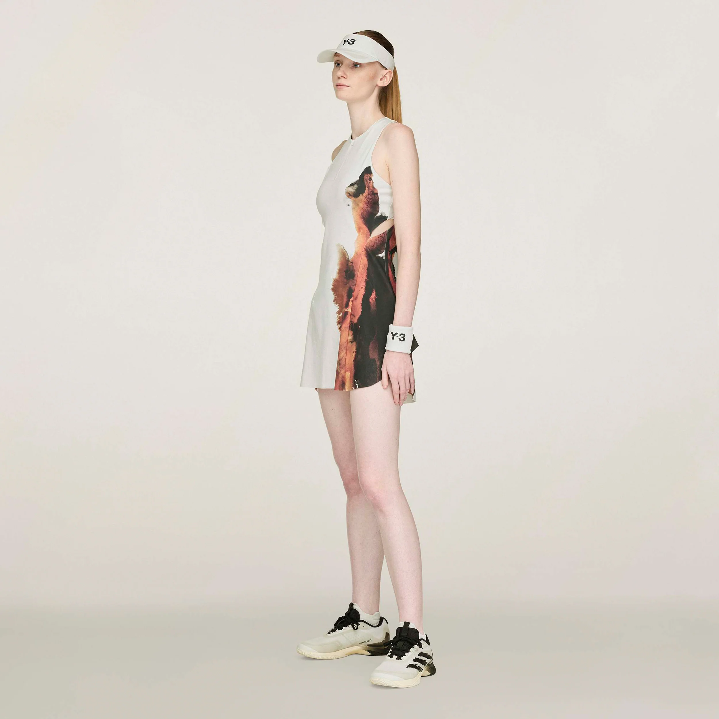 Y-3 Wow Klänning Damer-Creme,Flerfärgad - Image 2