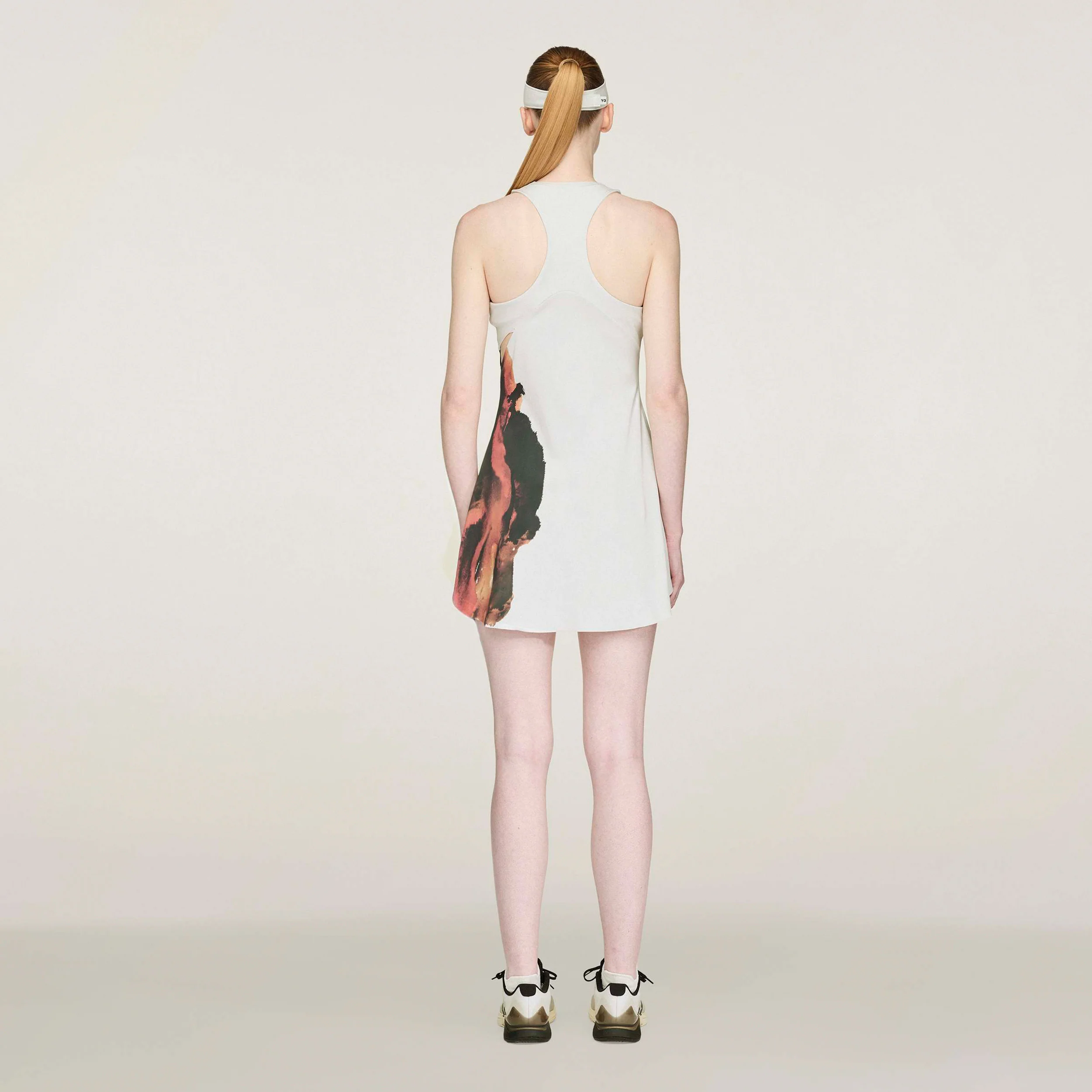Y-3 Wow Klänning Damer-Creme,Flerfärgad - Image 3