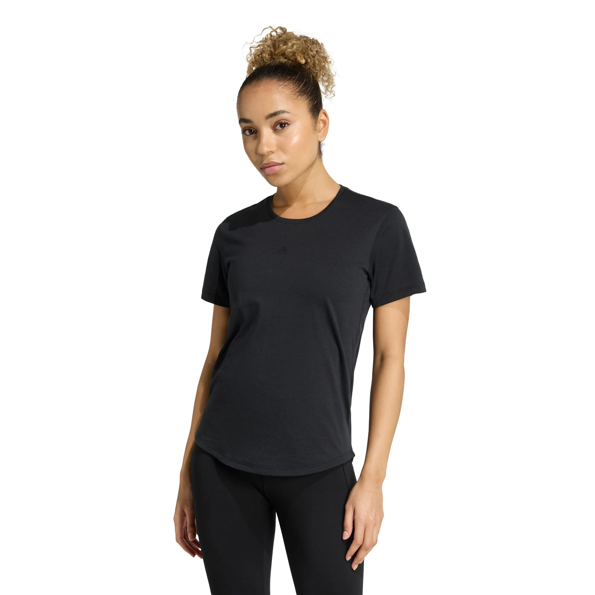 Yoga Essentials T-shirt Damer - svart - Image 2
