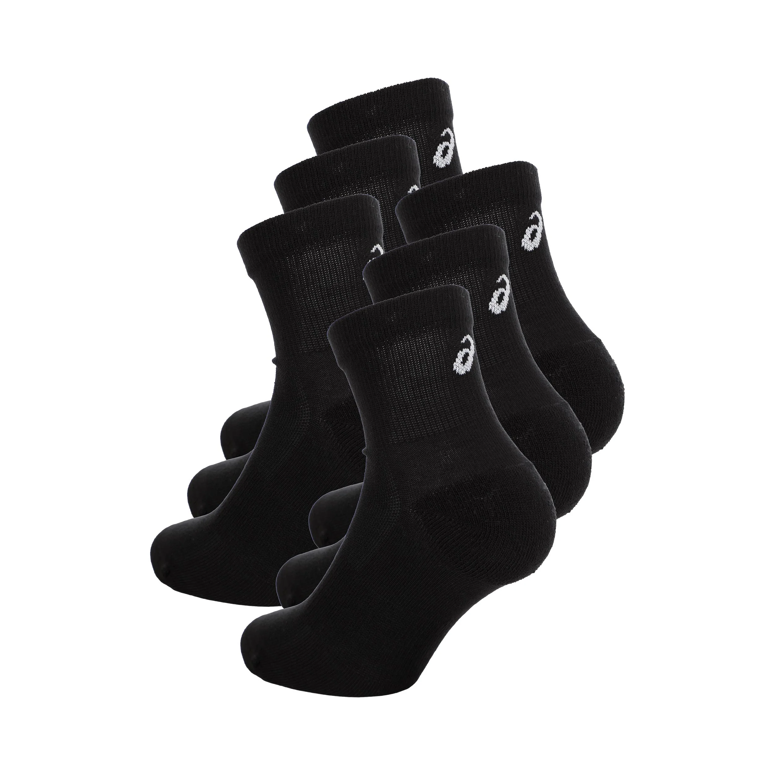 6PPK Quarter Löparsockor Unisex-svart - Image 2