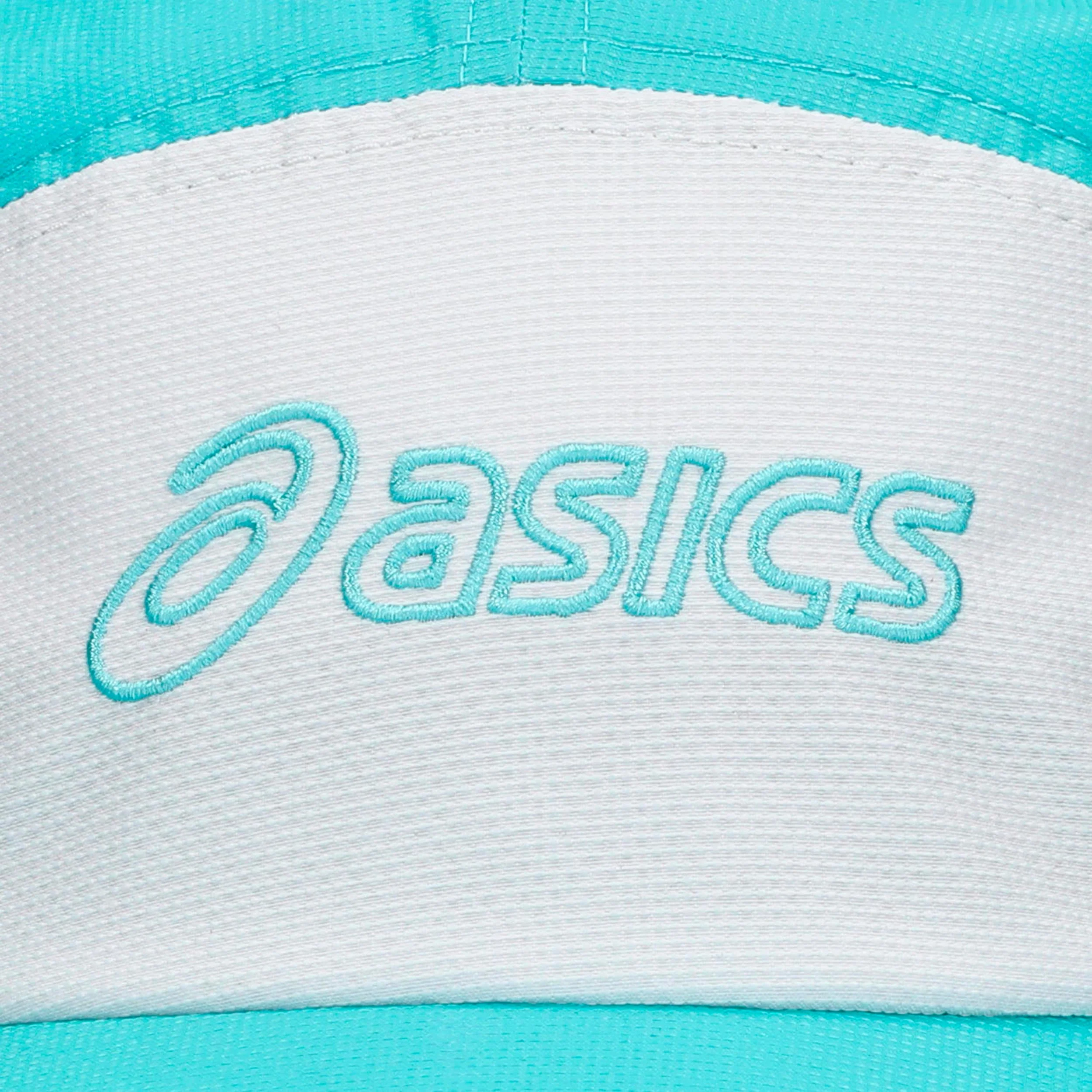 Asics 5 Panel Keps Unisex - turkos, neongrön - Image 3