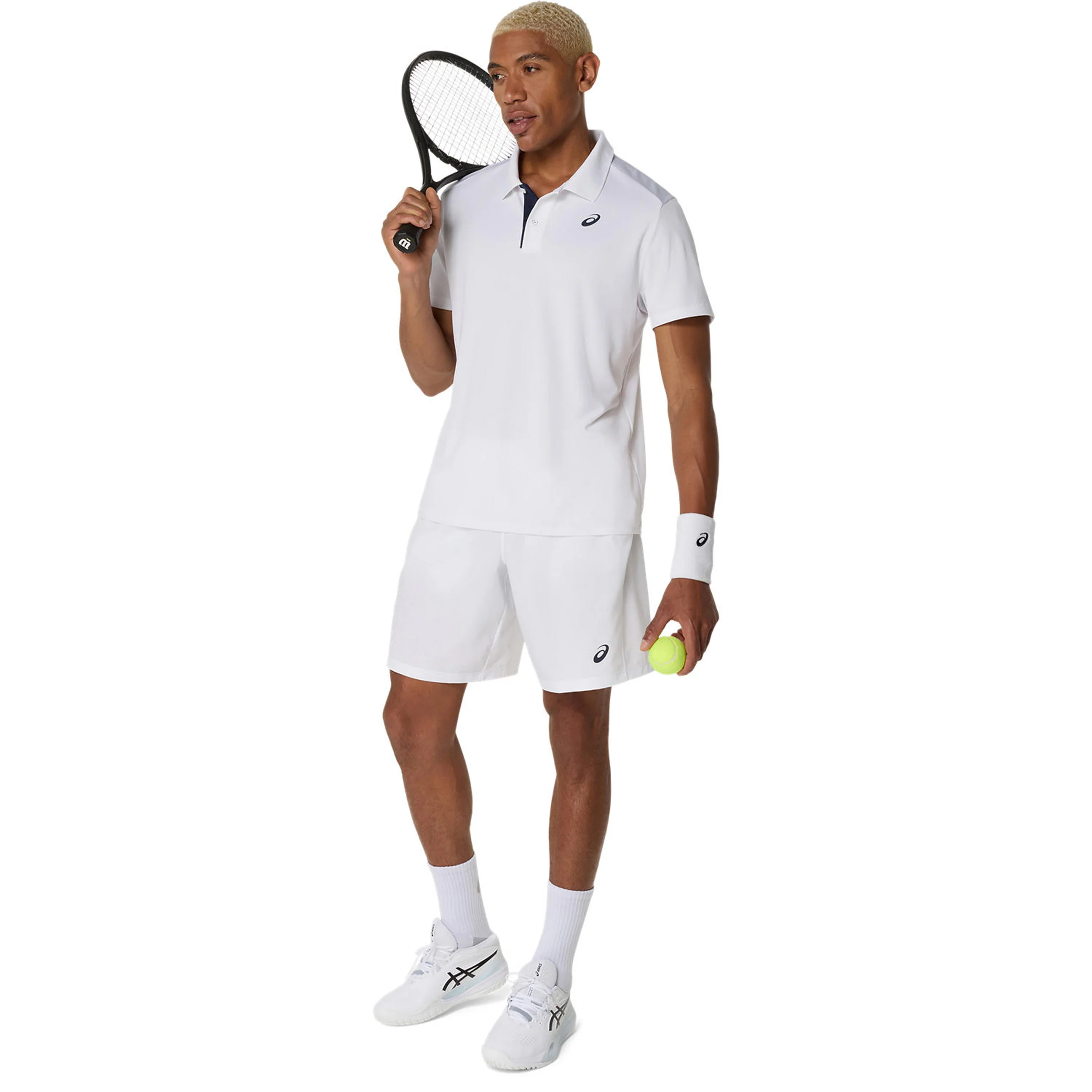 Court 9in Shorts Herrar-Vit - Image 11