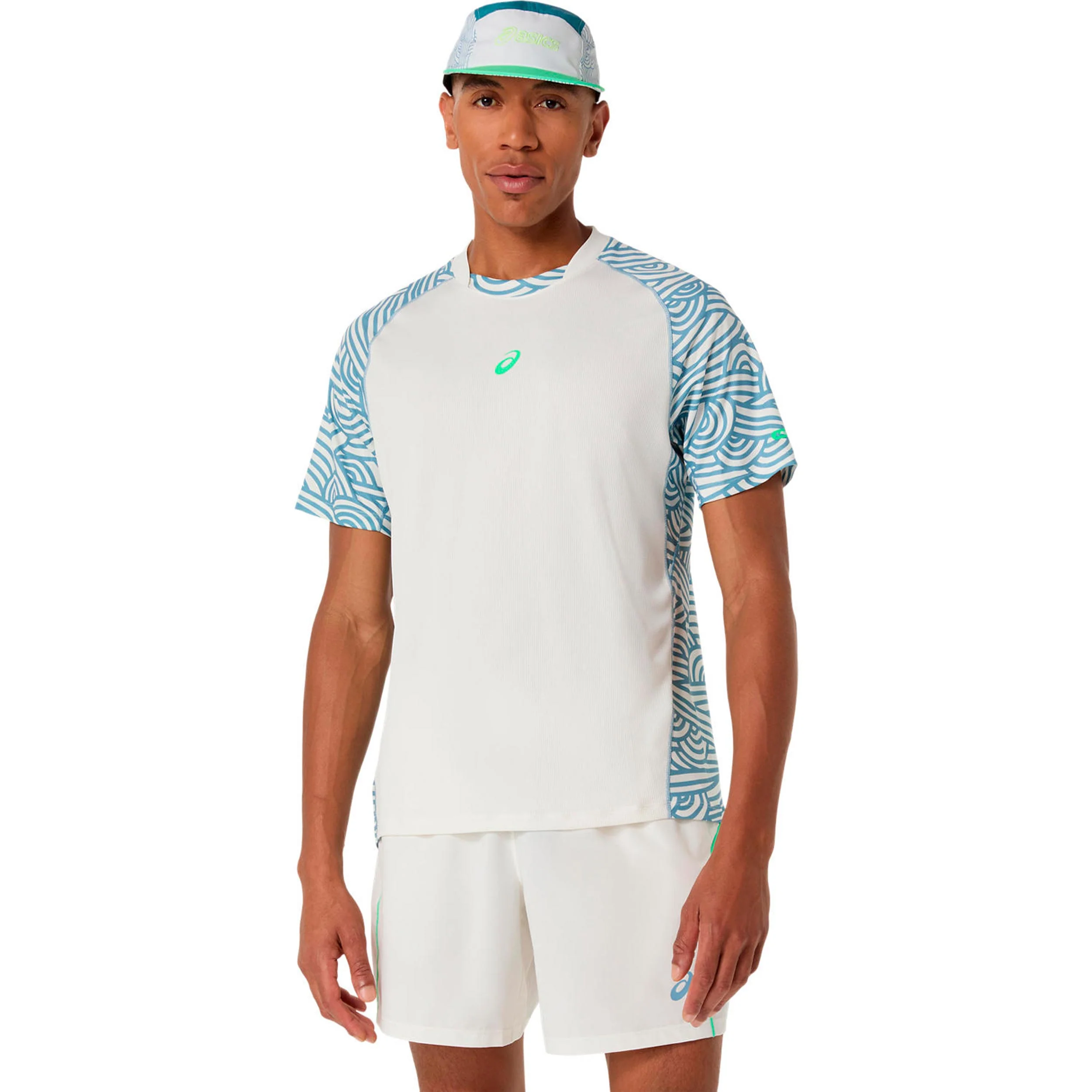 Court T-shirt Herrar - creme, blågrå - Image 2