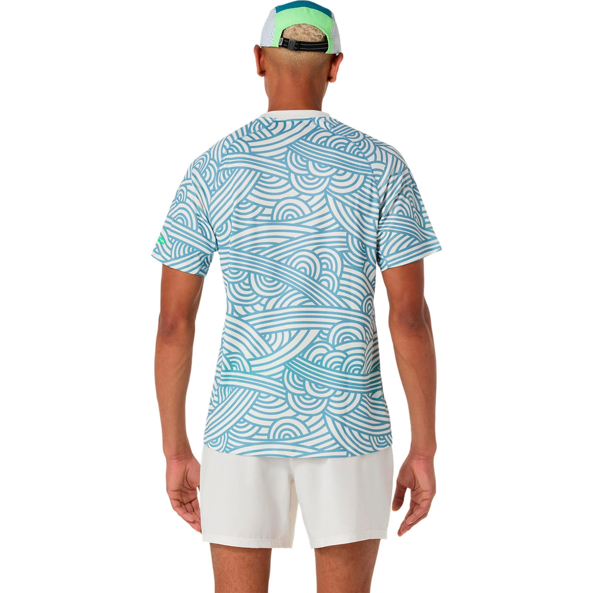 Court T-shirt Herrar - creme, blågrå - Image 3