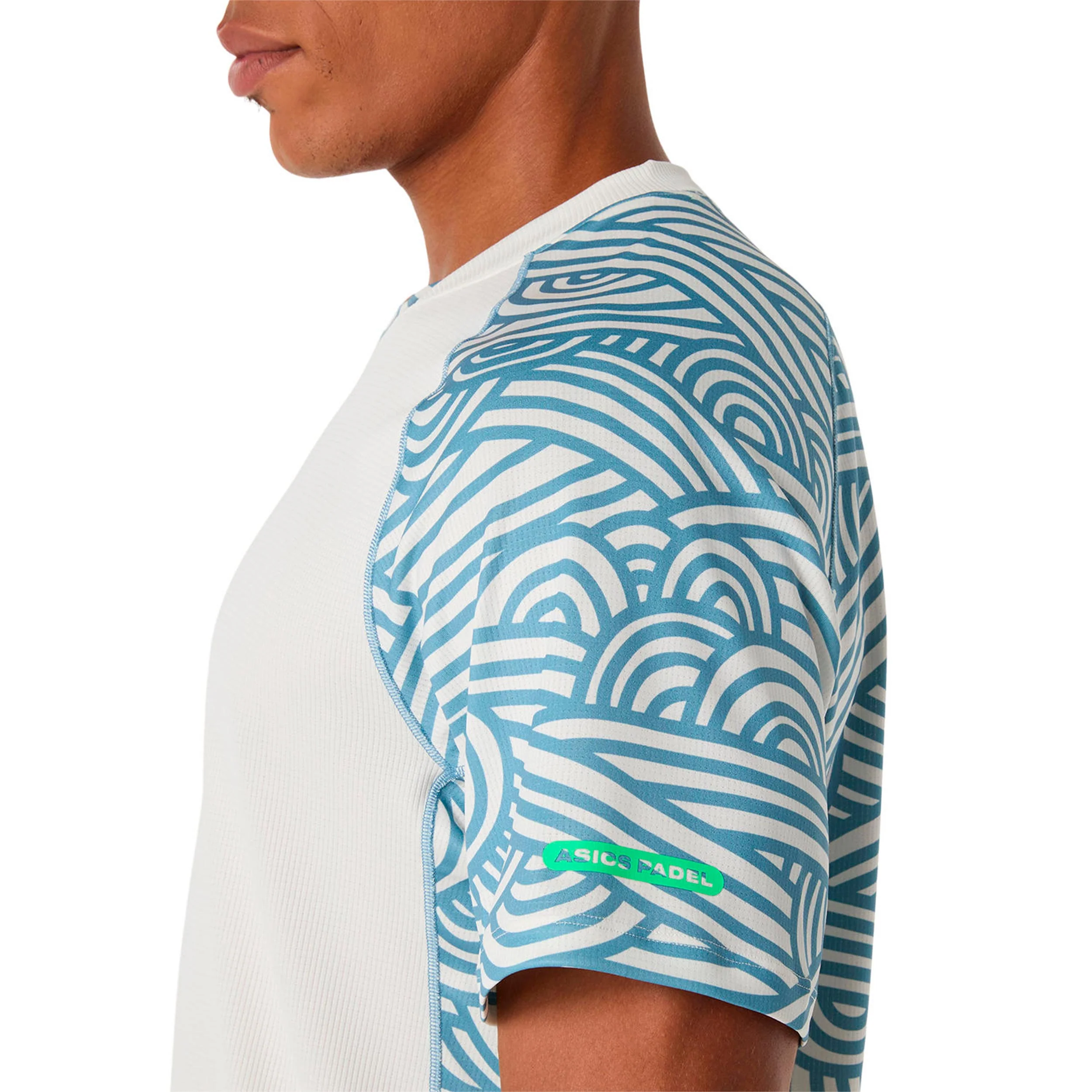 Court T-shirt Herrar - creme, blågrå - Image 5