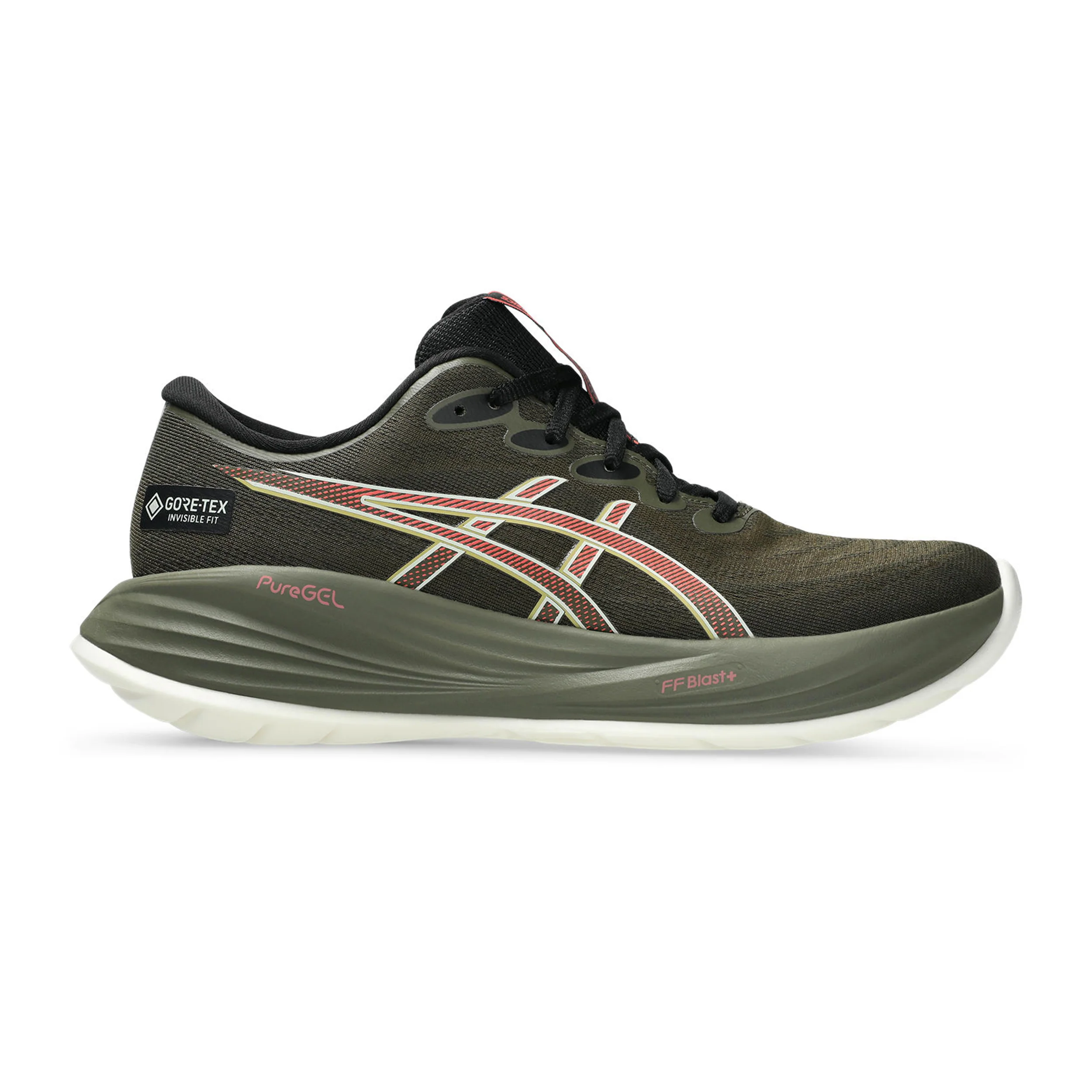Gel-Cumulus 27 GTX Neutralsko Damer-oliv, korall