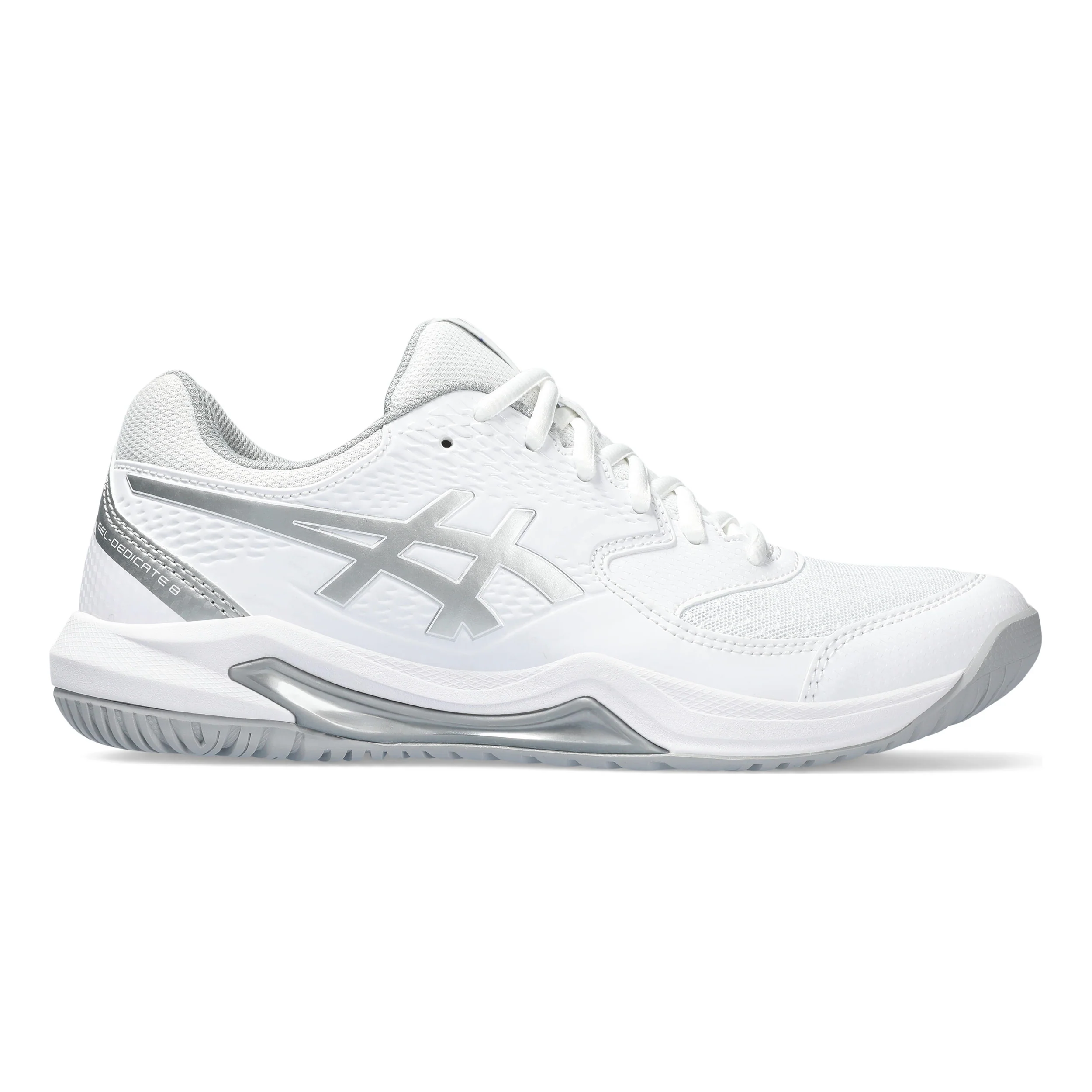 Gel-Dedicate 8 Allroundsko Damer - vit, silver