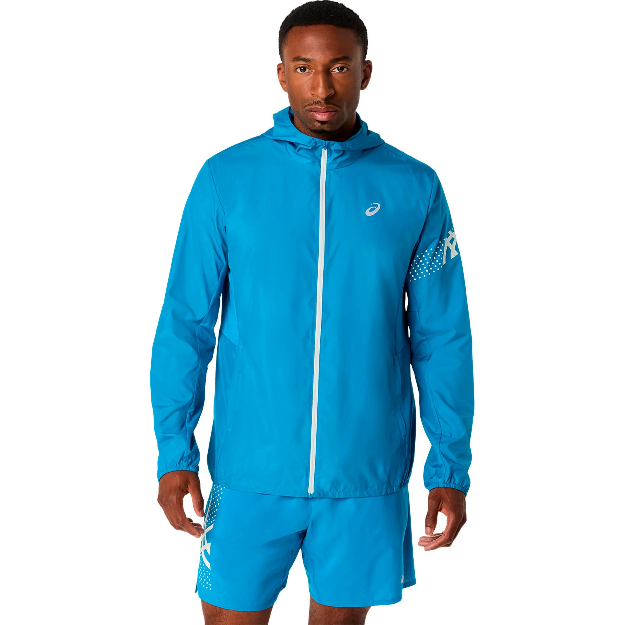 Icon  Löparjacka Herrar - blå, beige