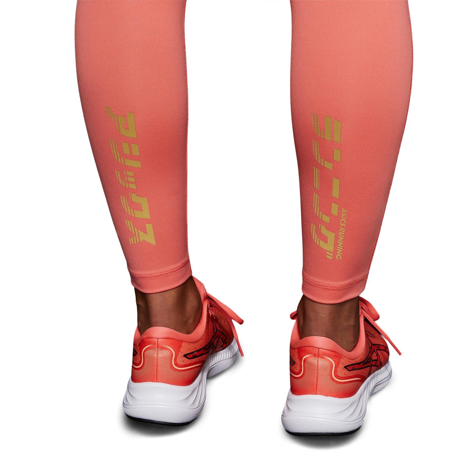 Katakana Crop Tights Damer - pink, - Image 10