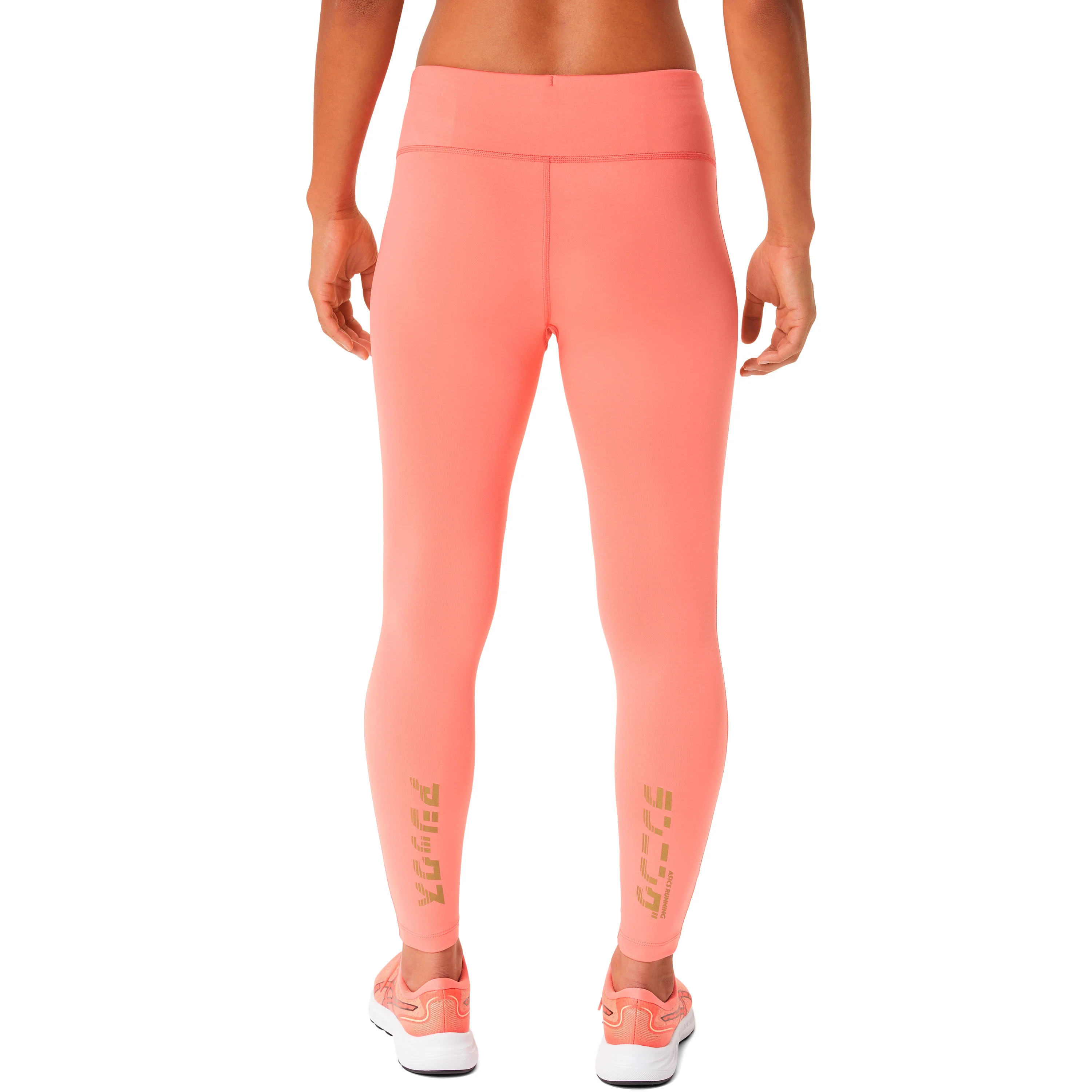 Katakana Crop Tights Damer - pink, - Image 6