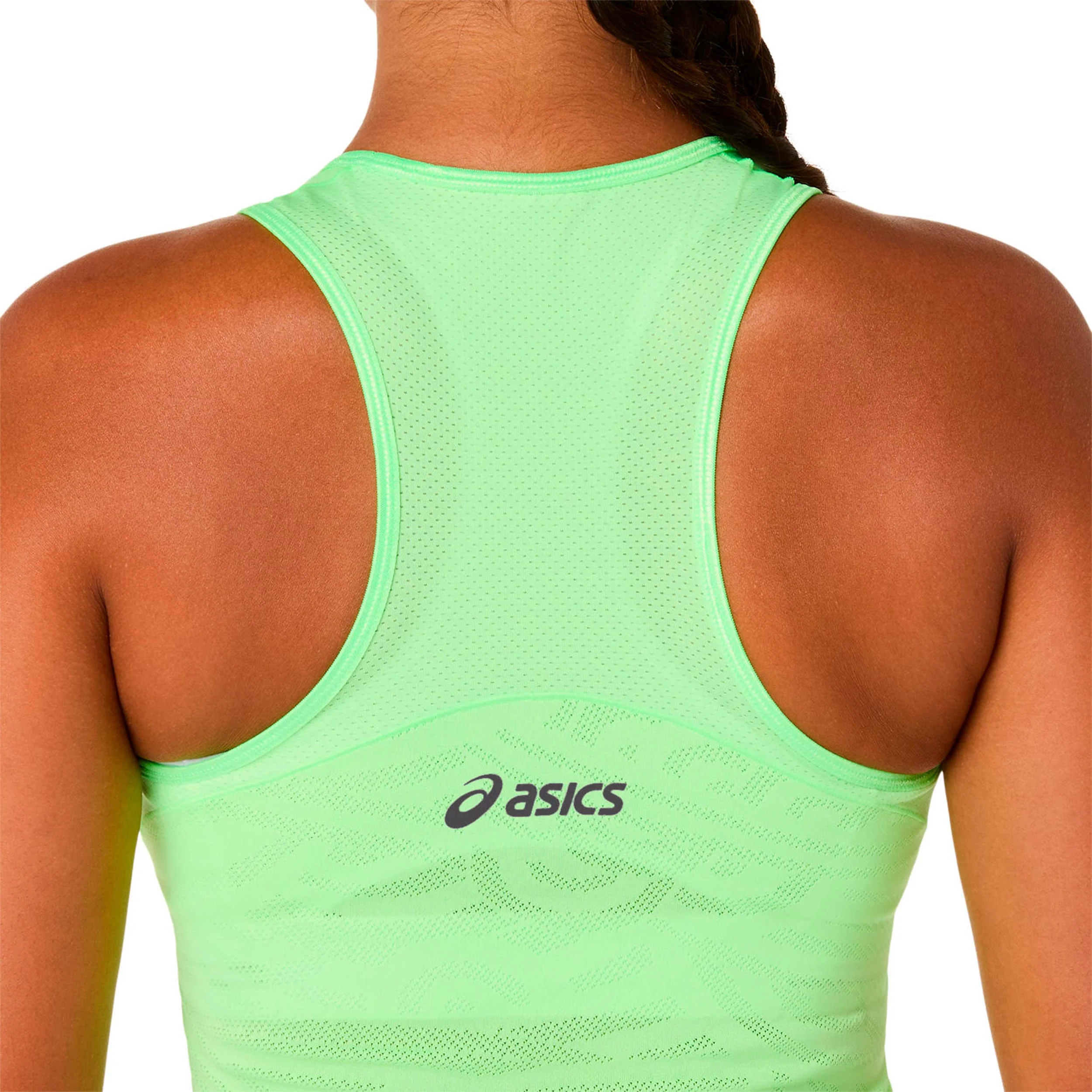 Match Jacquard Crop Linne Damer-lime - Image 5