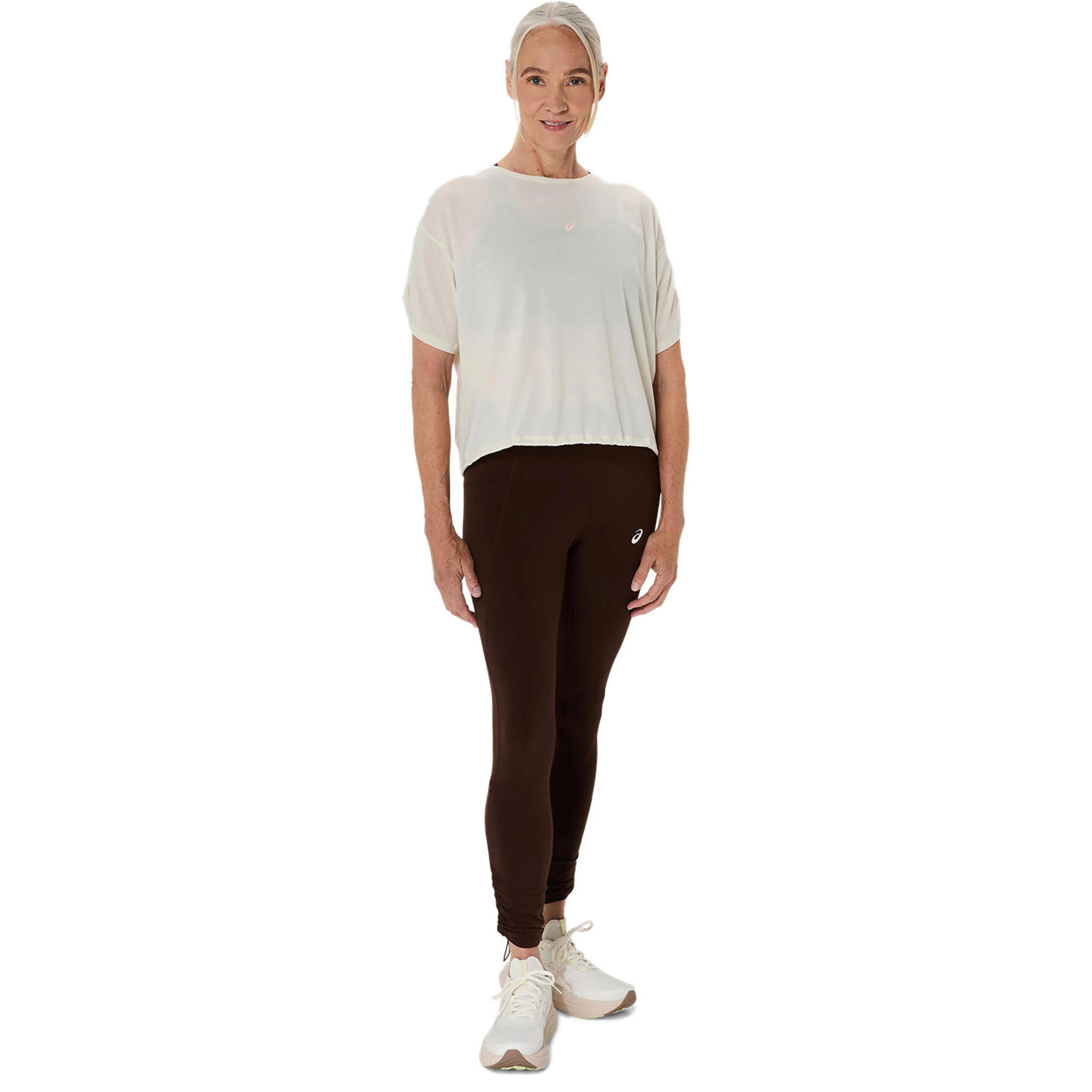 Nagino Run Löpartröja Damer-creme - Image 12