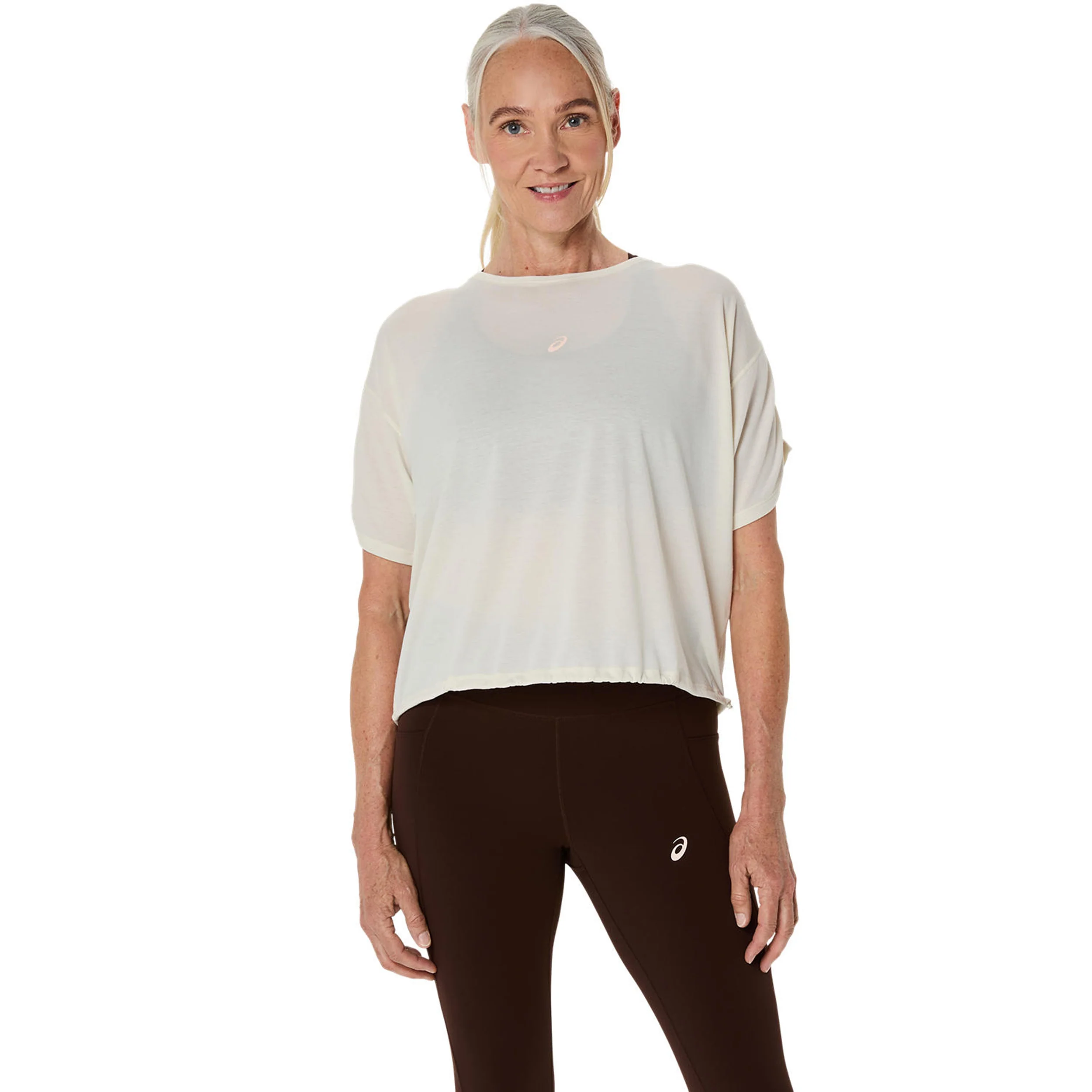 Nagino Run Löpartröja Damer-creme - Image 6