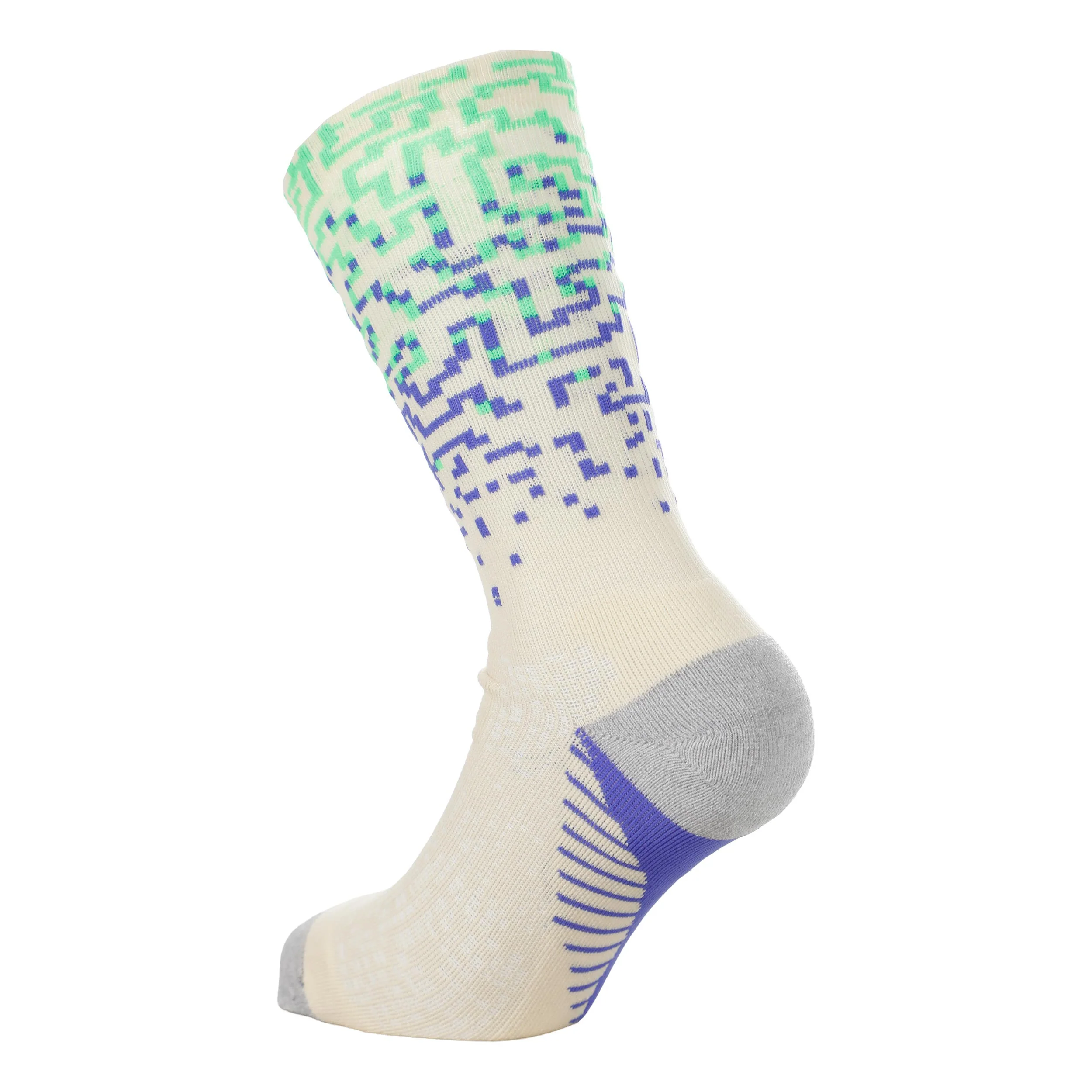 Performance Crew Löparsockor Unisex - vit, blå - Image 2