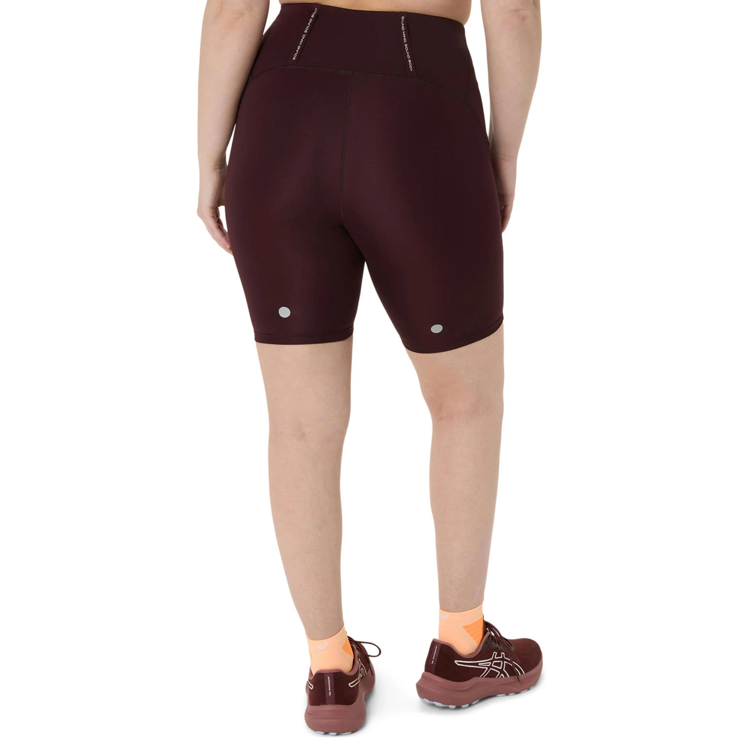 Road High Waist 8In  Löpartights Damer - mörkröd - Image 3