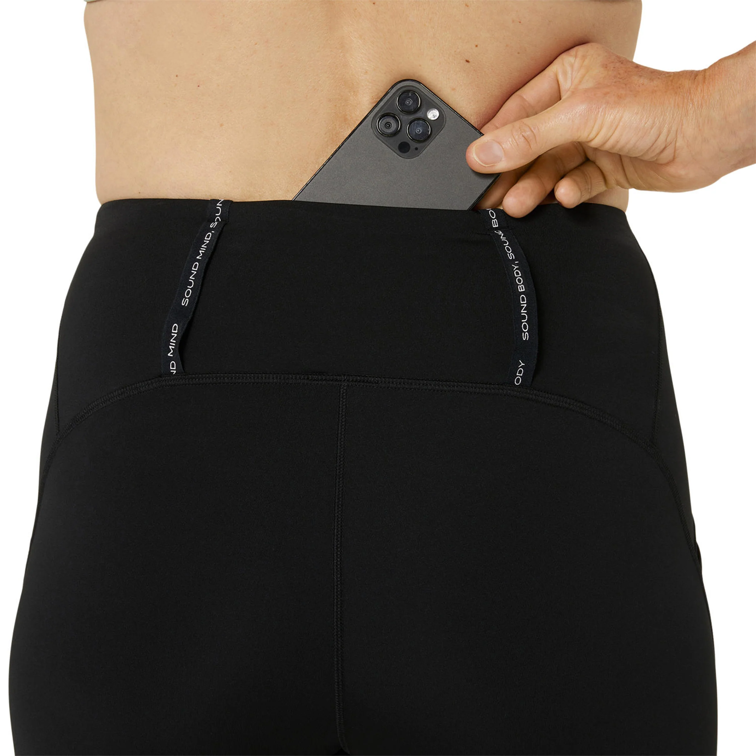 Road High Waist Löpartights Damer-svart - Image 11