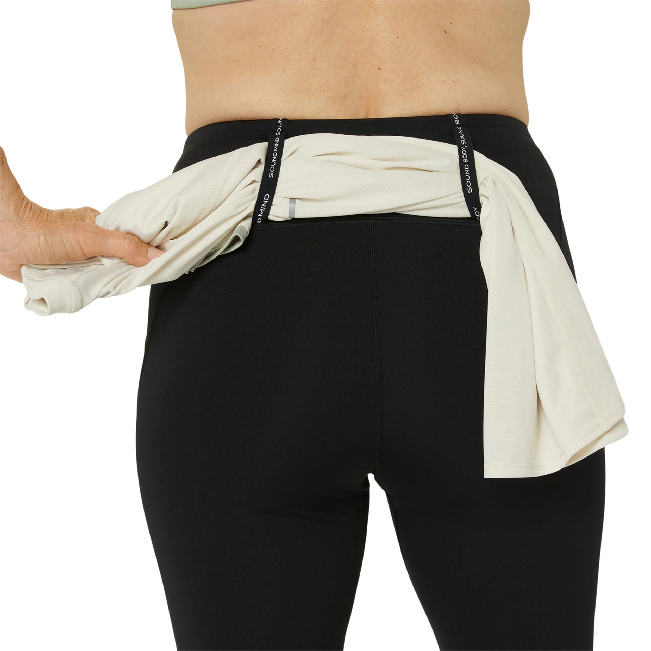 Road High Waist Löpartights Damer-svart - Image 12
