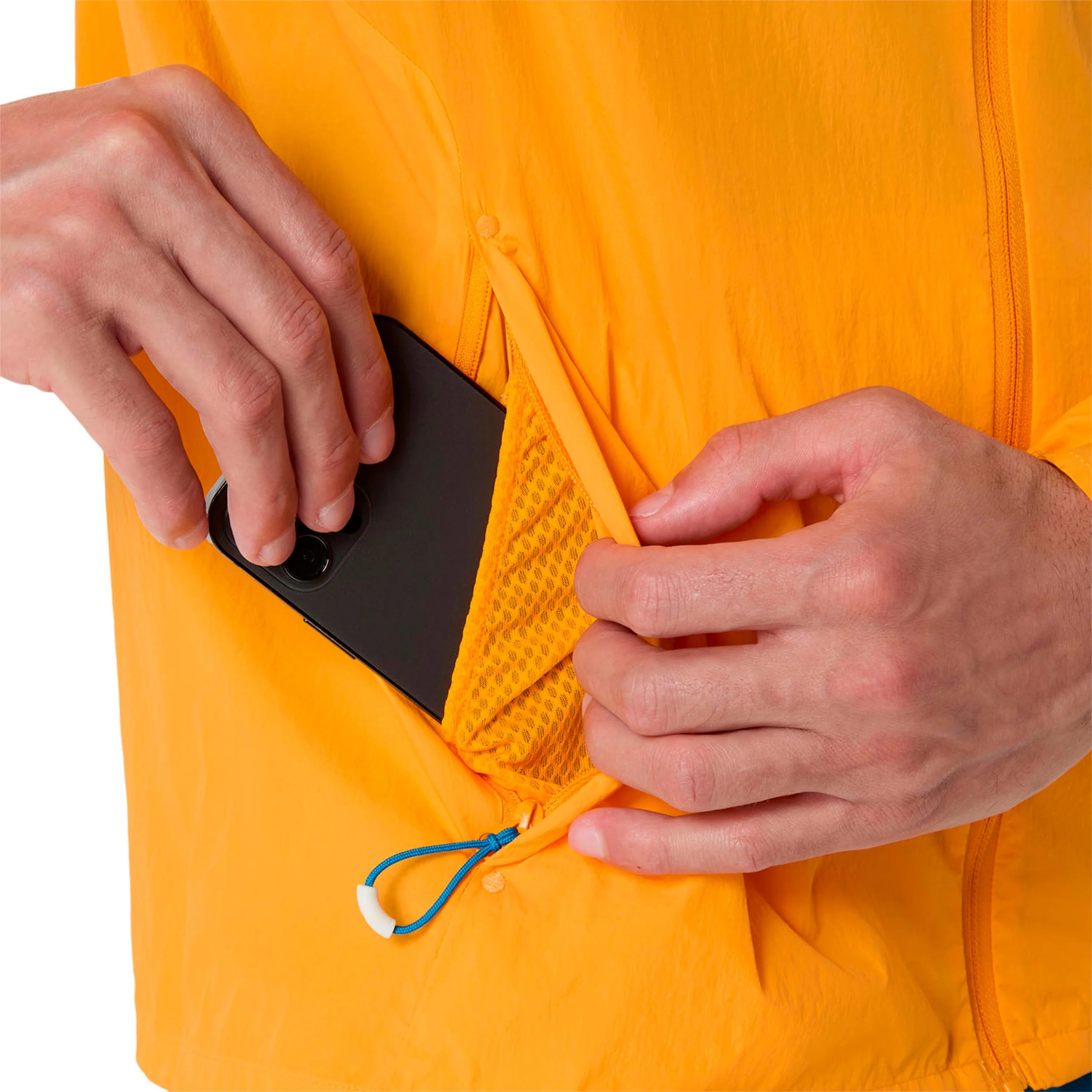 Road Packable Jacket Löparjacka Herrar - orange, silver - Image 7