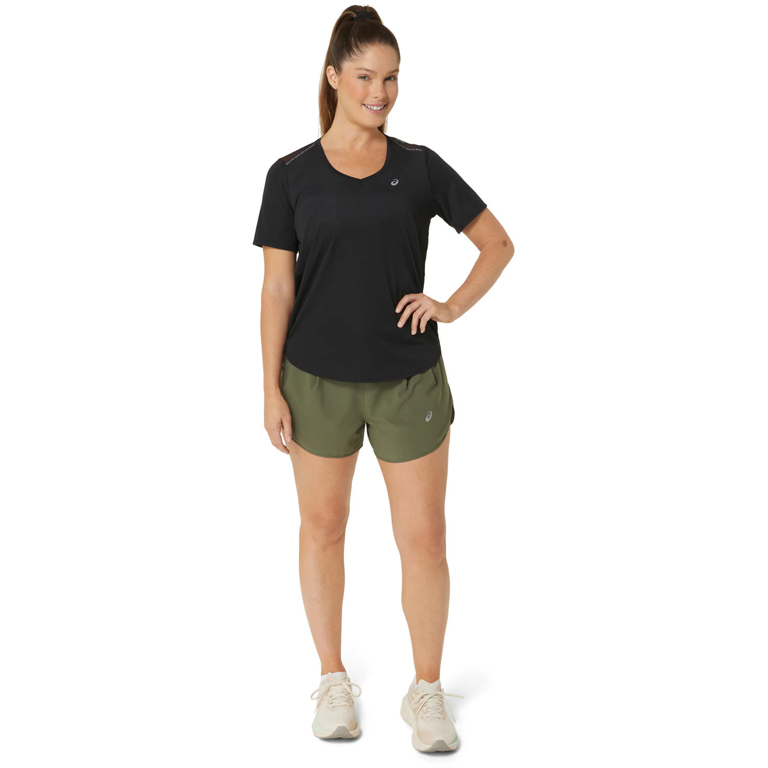 Road V-Neck Löpartröja Damer-Svart - Image 8